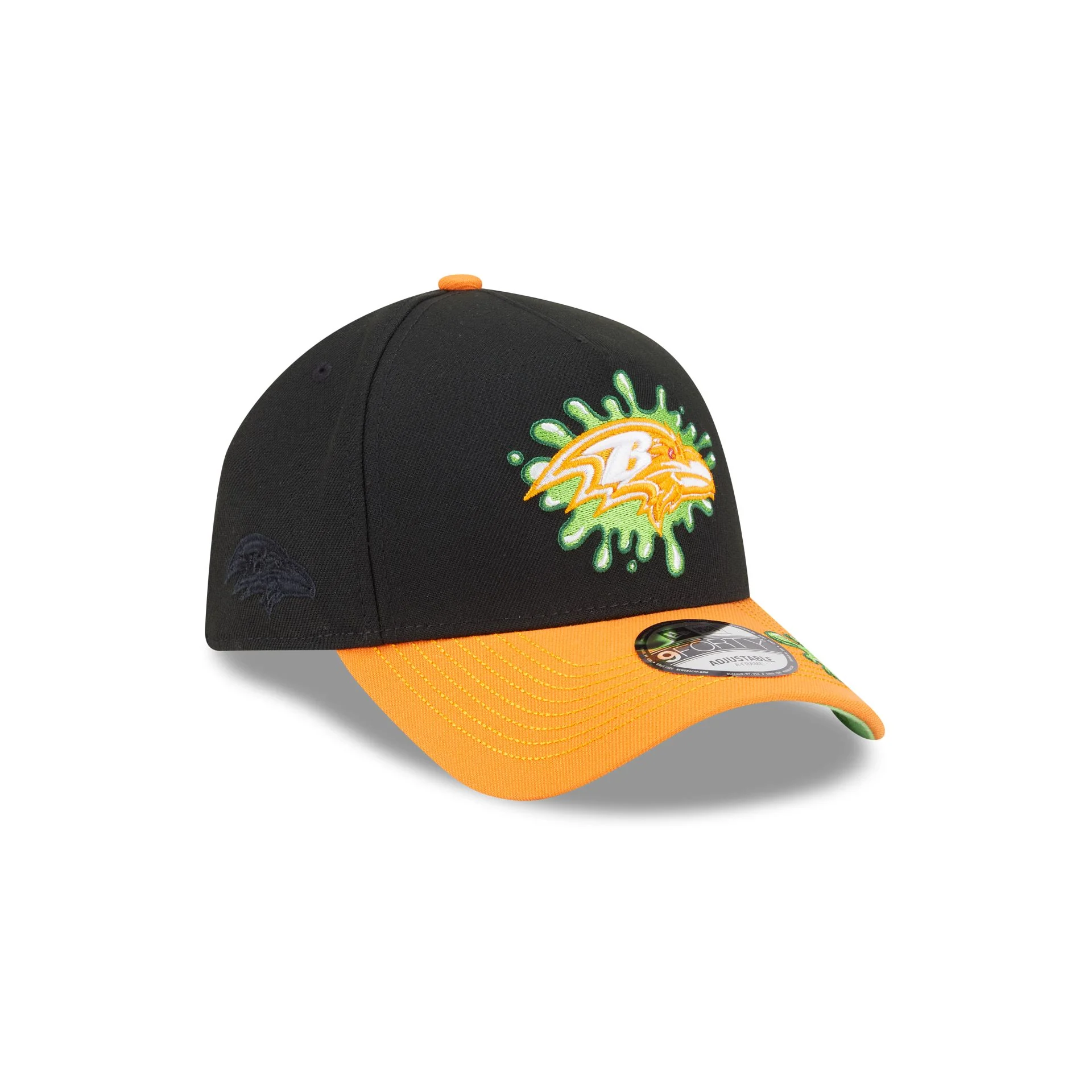 Nickelodeon Slime x Baltimore Ravens 9FORTY A-Frame Snapback Hat - Image 3