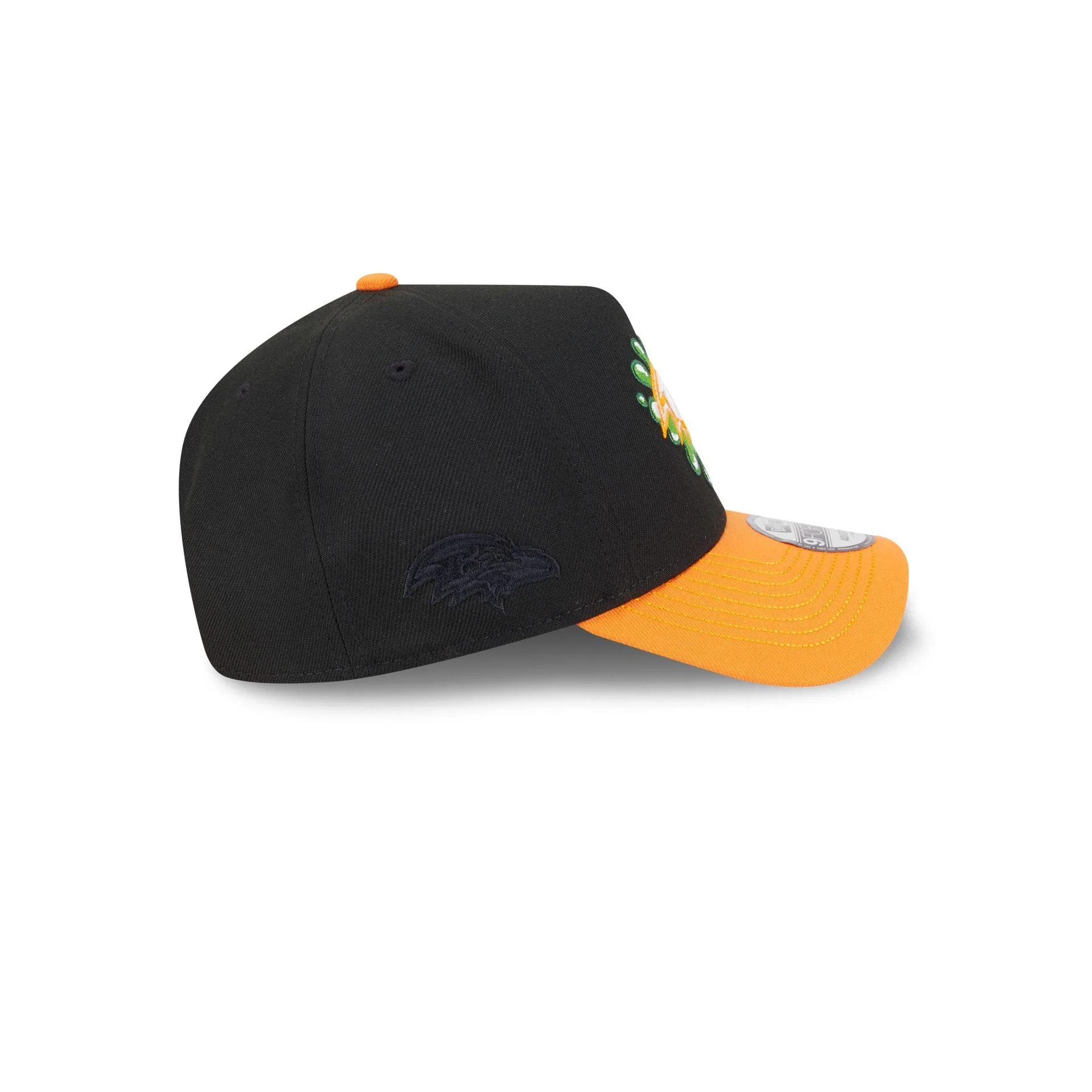 Nickelodeon Slime x Baltimore Ravens 9FORTY A-Frame Snapback Hat - Image 5