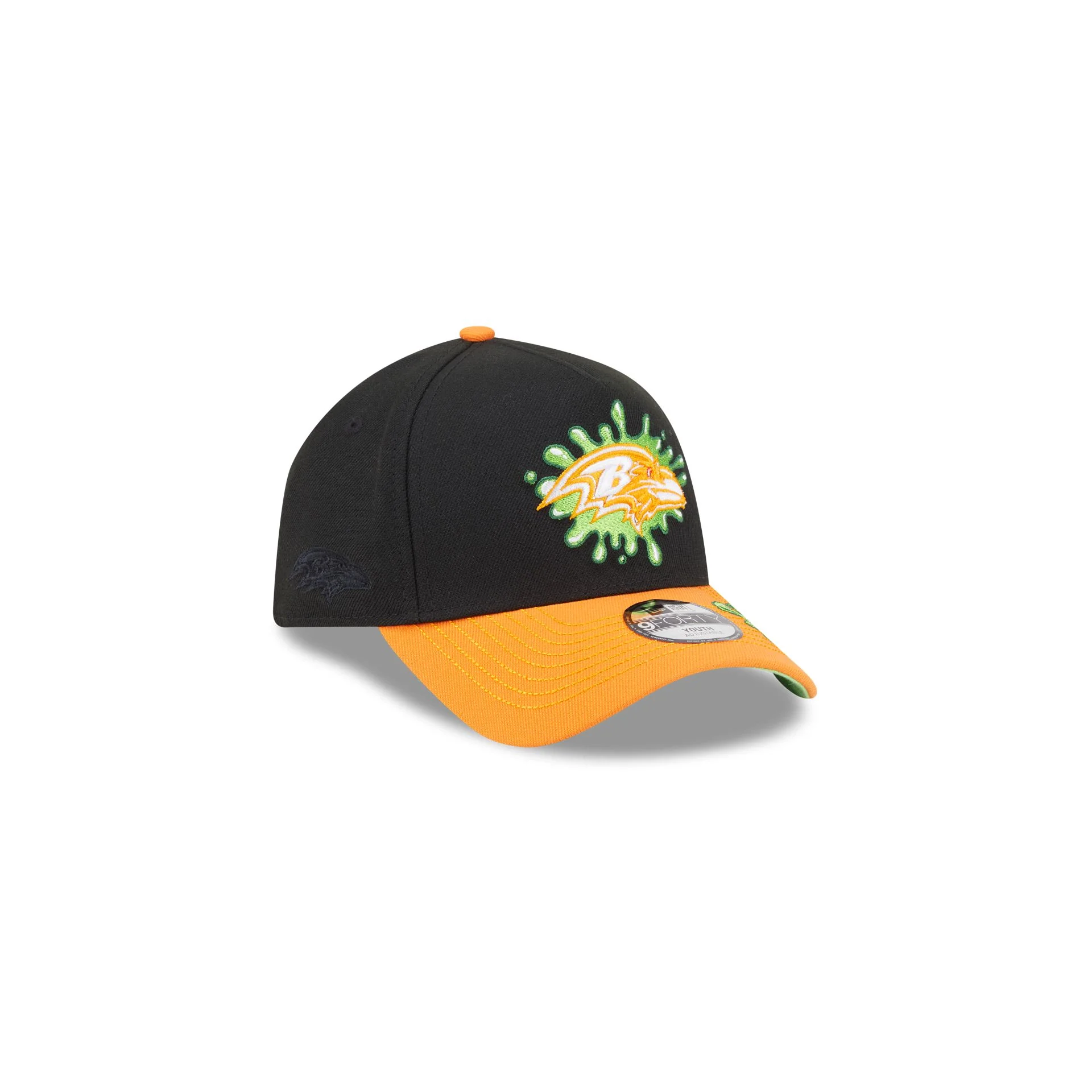 Nickelodeon Slime x Baltimore Ravens Kids 9FORTY A-Frame Snapback Hat - Image 3