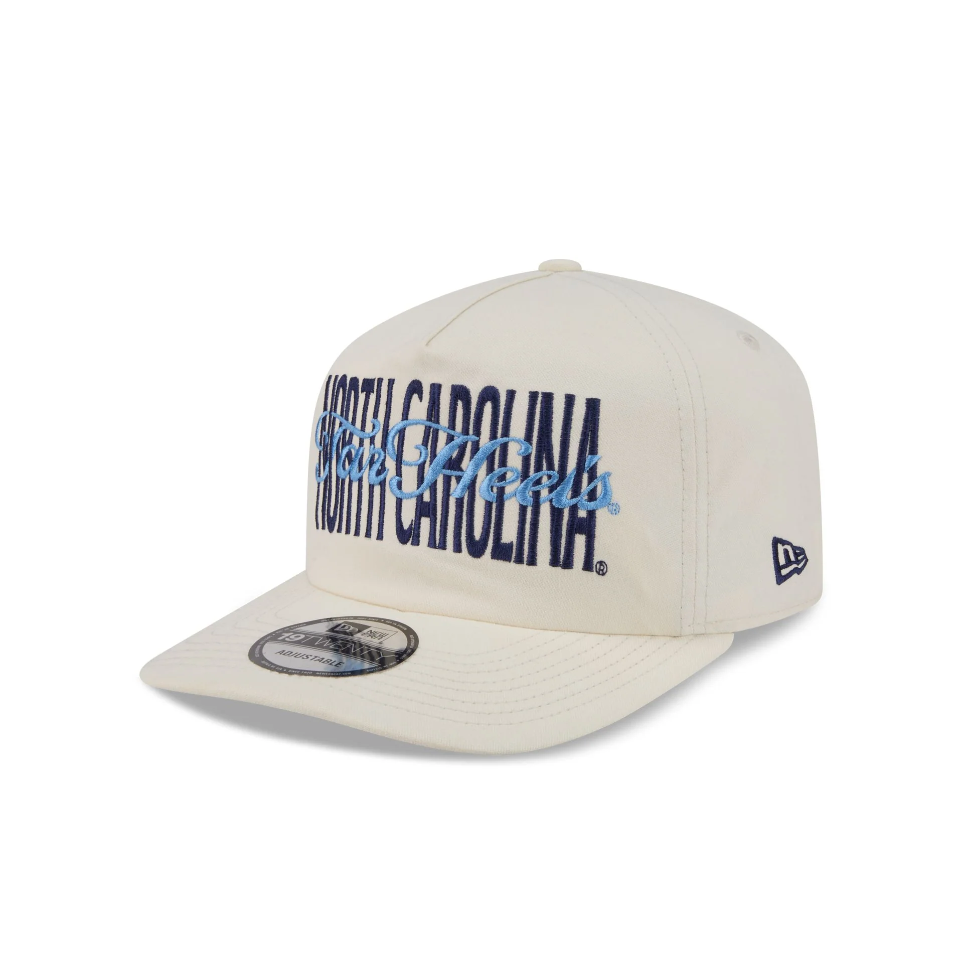 North Carolina Tar Heels Collegiate Script Ivory 19TWENTY Snapback Hat - Image 3