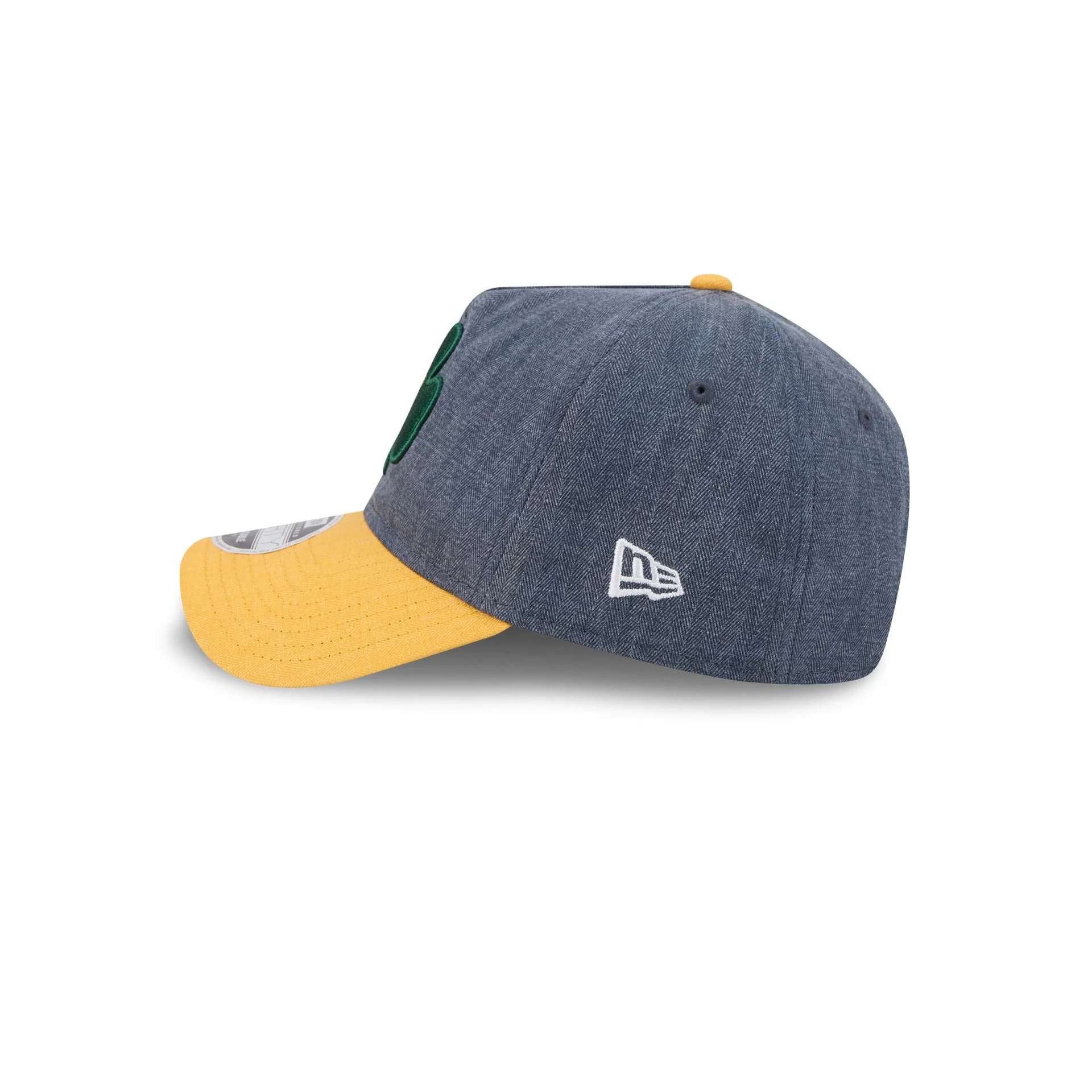 Notre Dame Fighting Irish Herringbone Team Colors 9FORTY A-Frame Adjustable Hat - Image 4