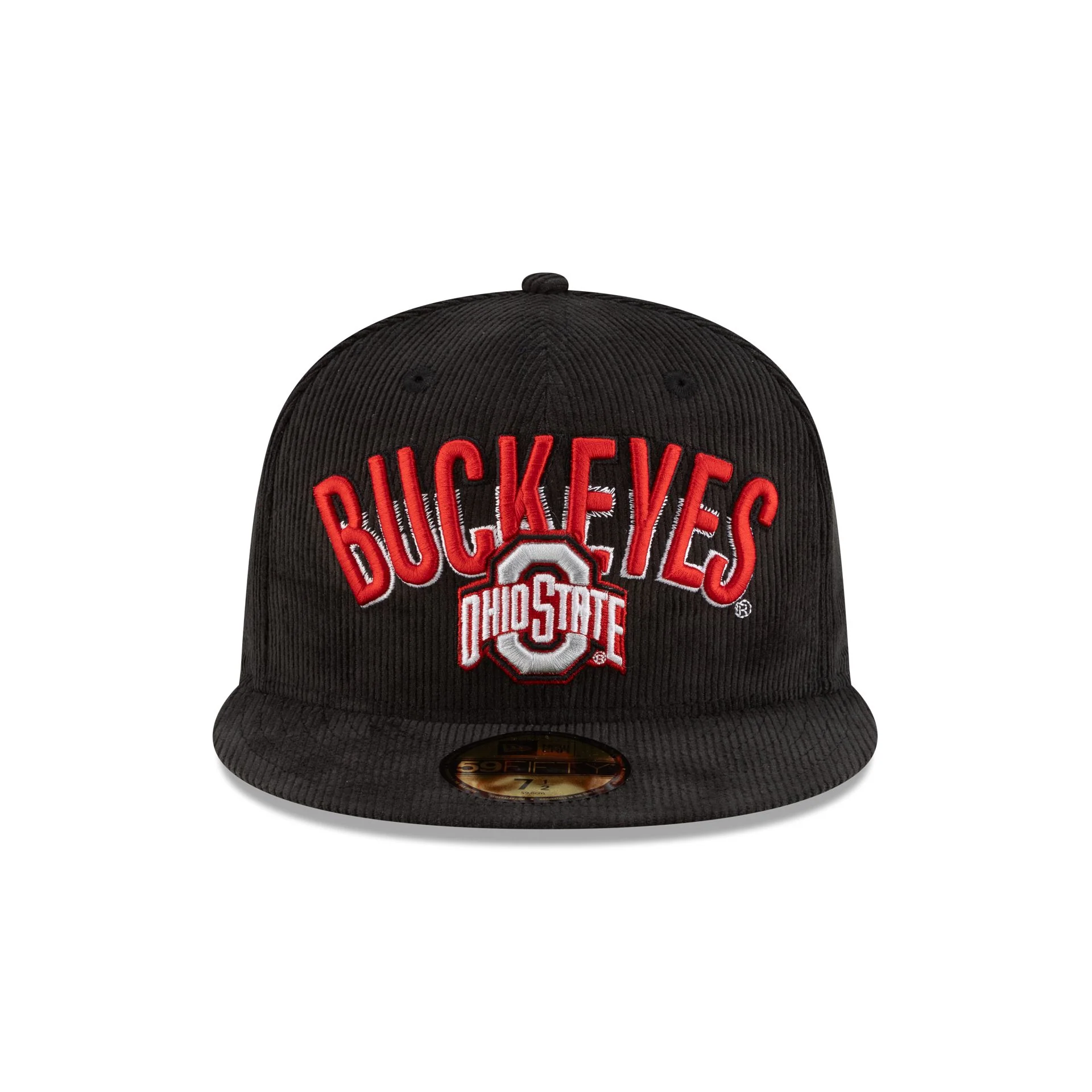 Ohio State Buckeyes Black Corduroy 59FIFTY Fitted Hat - Image 2