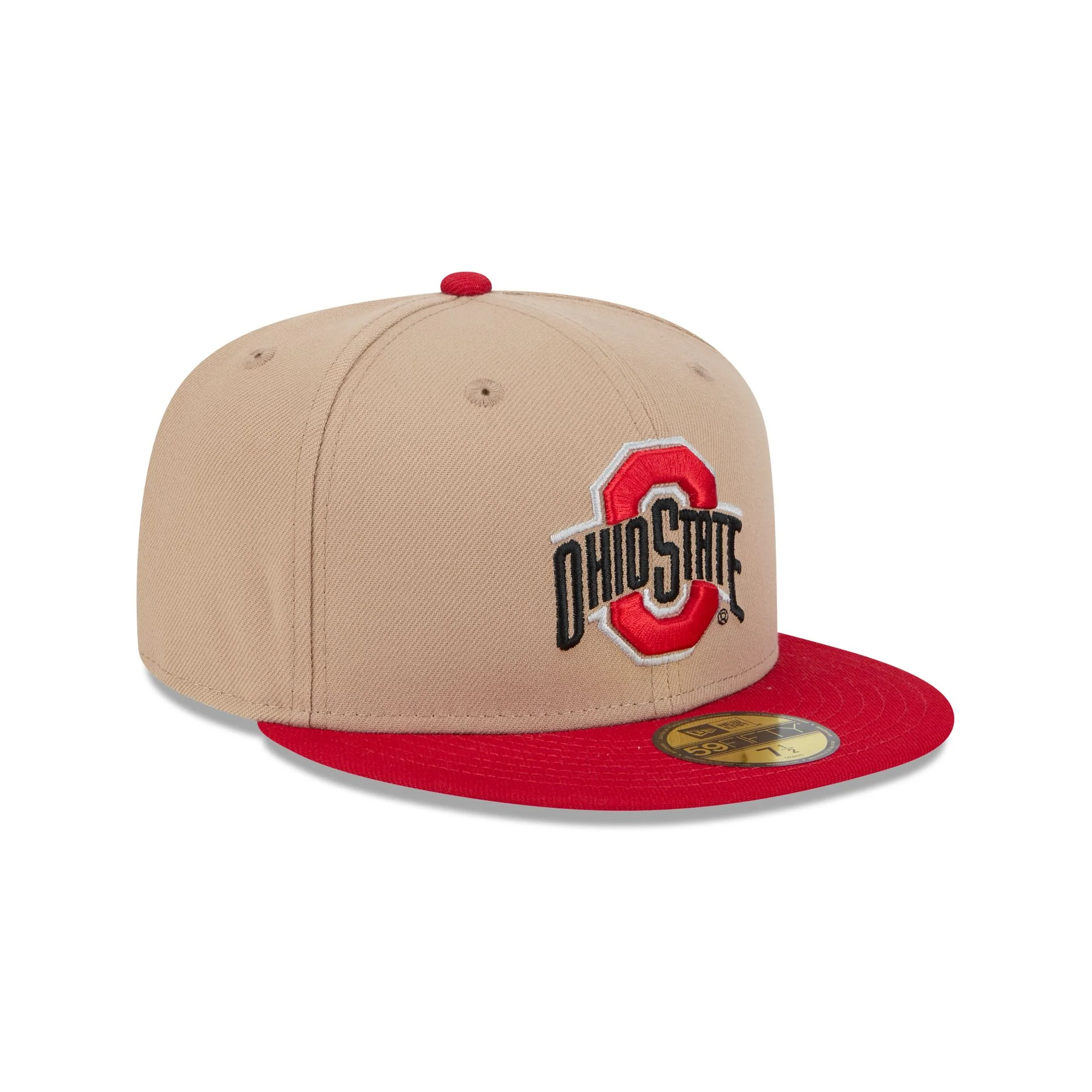 Ohio State Buckeyes Camel 59FIFTY Fitted Hat - Image 3