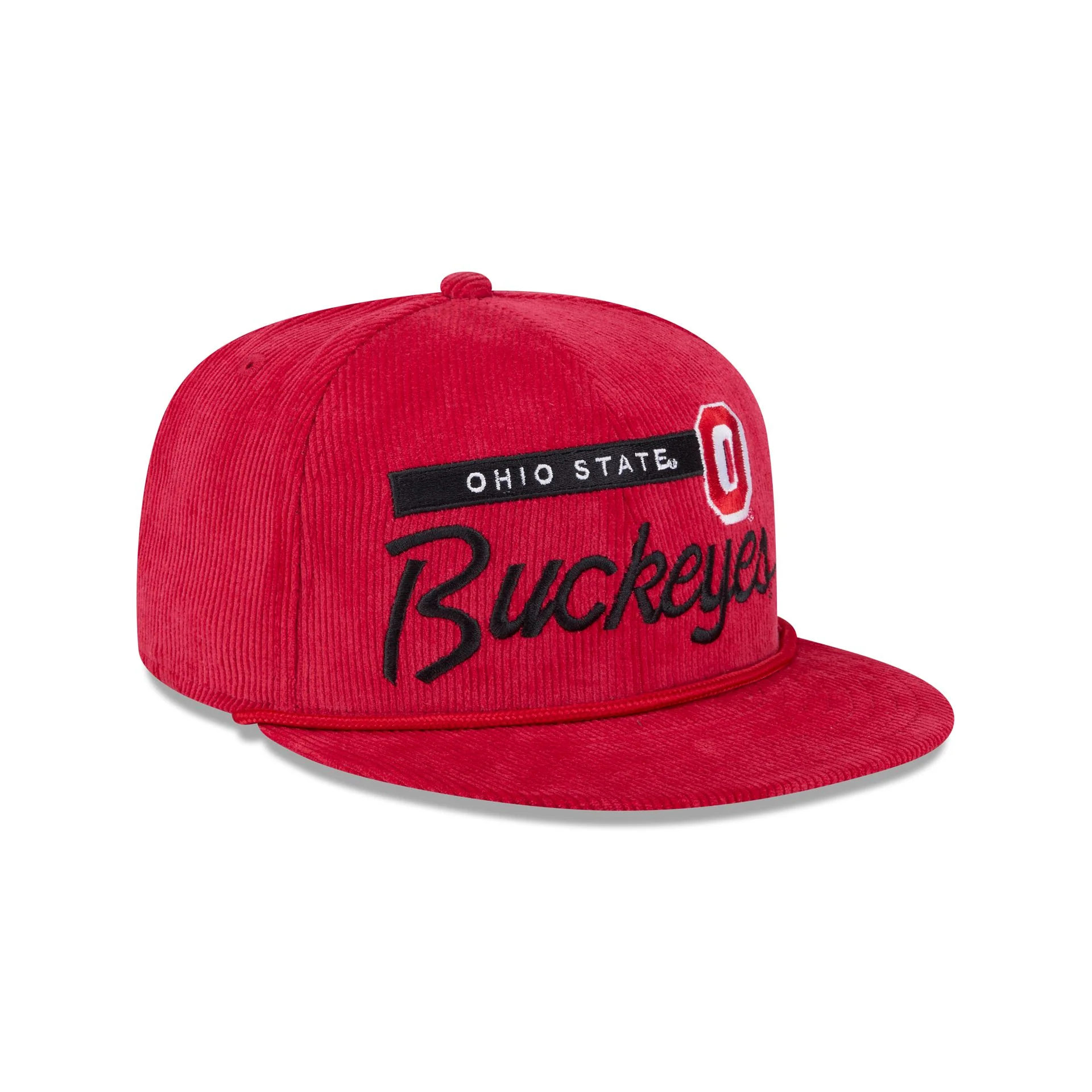 Ohio State Buckeyes College Vault Corduroy Rope 9FIFTY Snapback Hat - Image 3