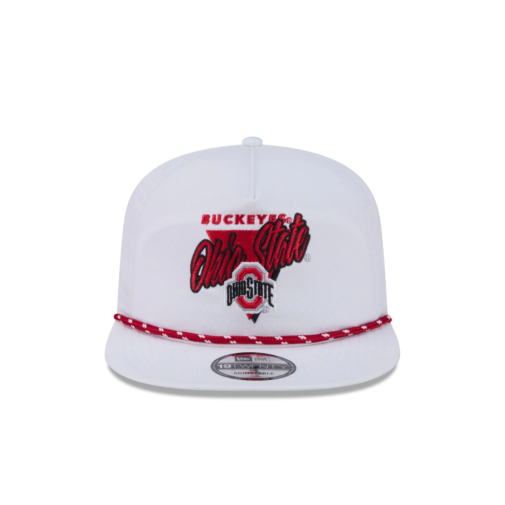 Ohio State Buckeyes Collegiate White 19TWENTY Snapback Hat - Image 2
