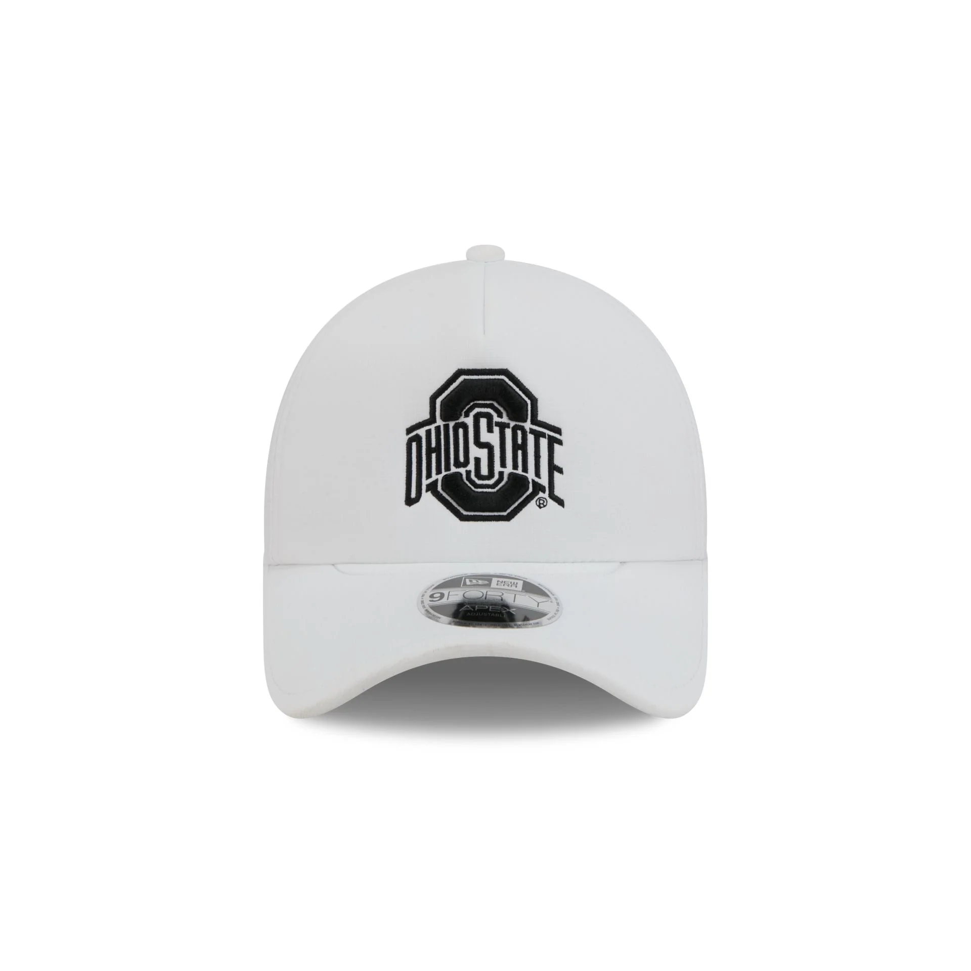 Ohio State Buckeyes White 9FORTY APEX Snapback Hat - Image 2