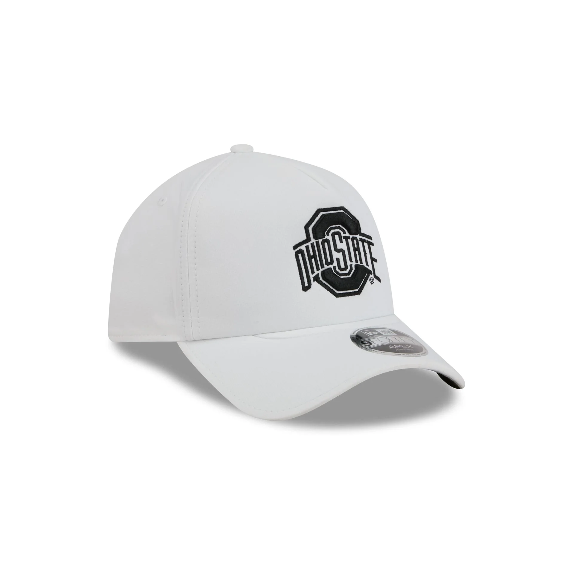 Ohio State Buckeyes White 9FORTY APEX Snapback Hat - Image 3
