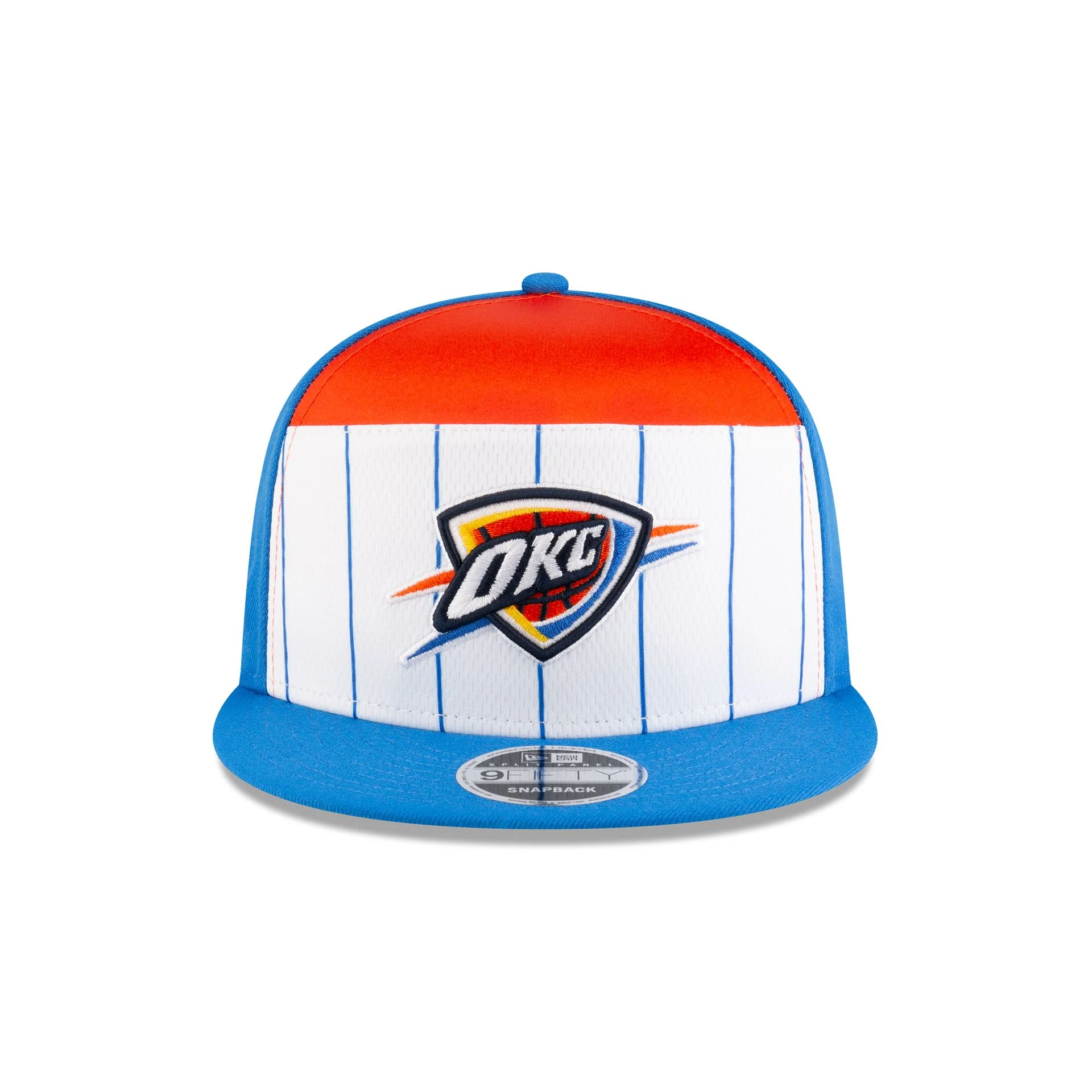 Oklahoma City Thunder 2025 Tip-Off Split Panel 9FIFTY Snapback Hat - Image 2
