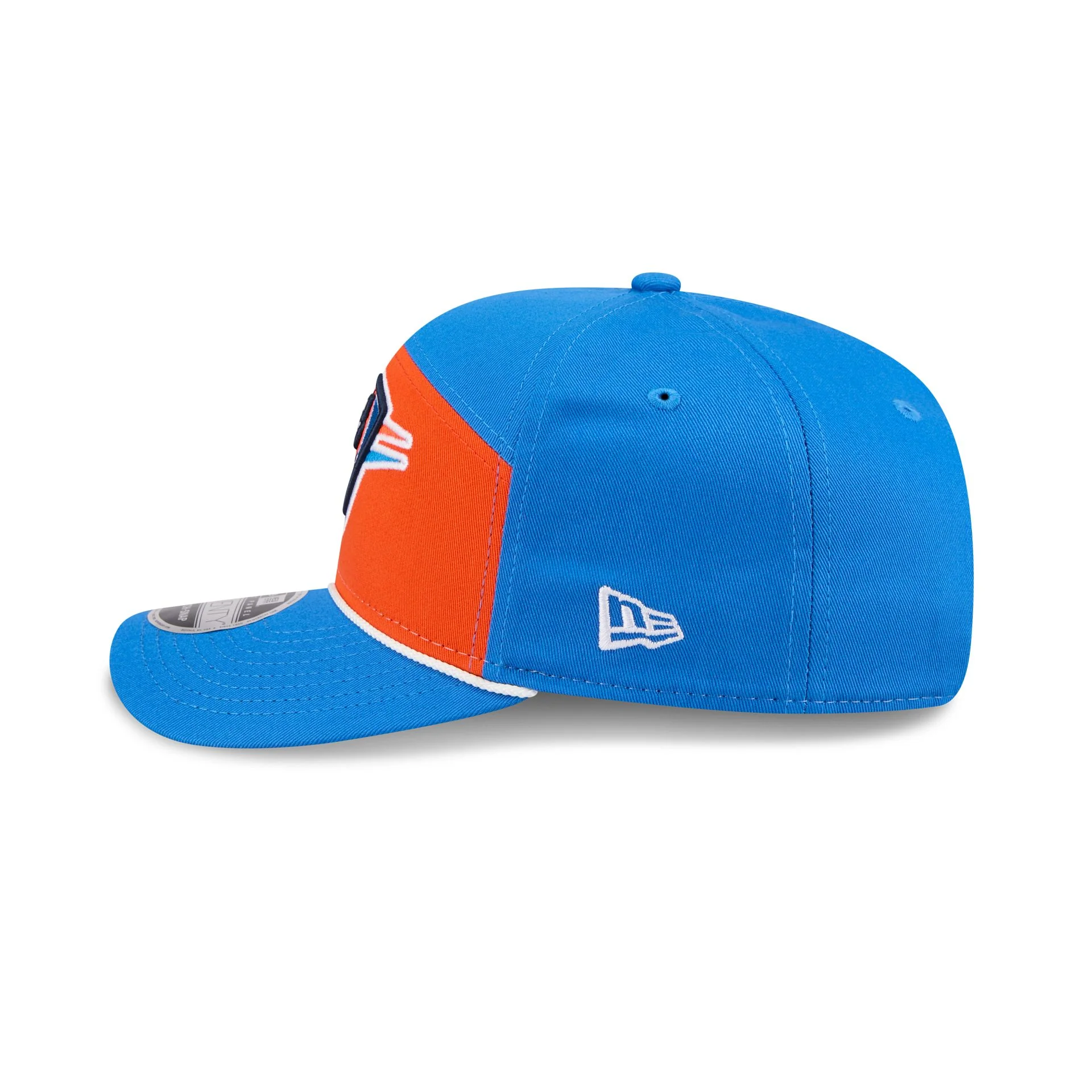 Oklahoma City Thunder Split Panel 9SEVENTY Stretch-Snap Hat - Image 4