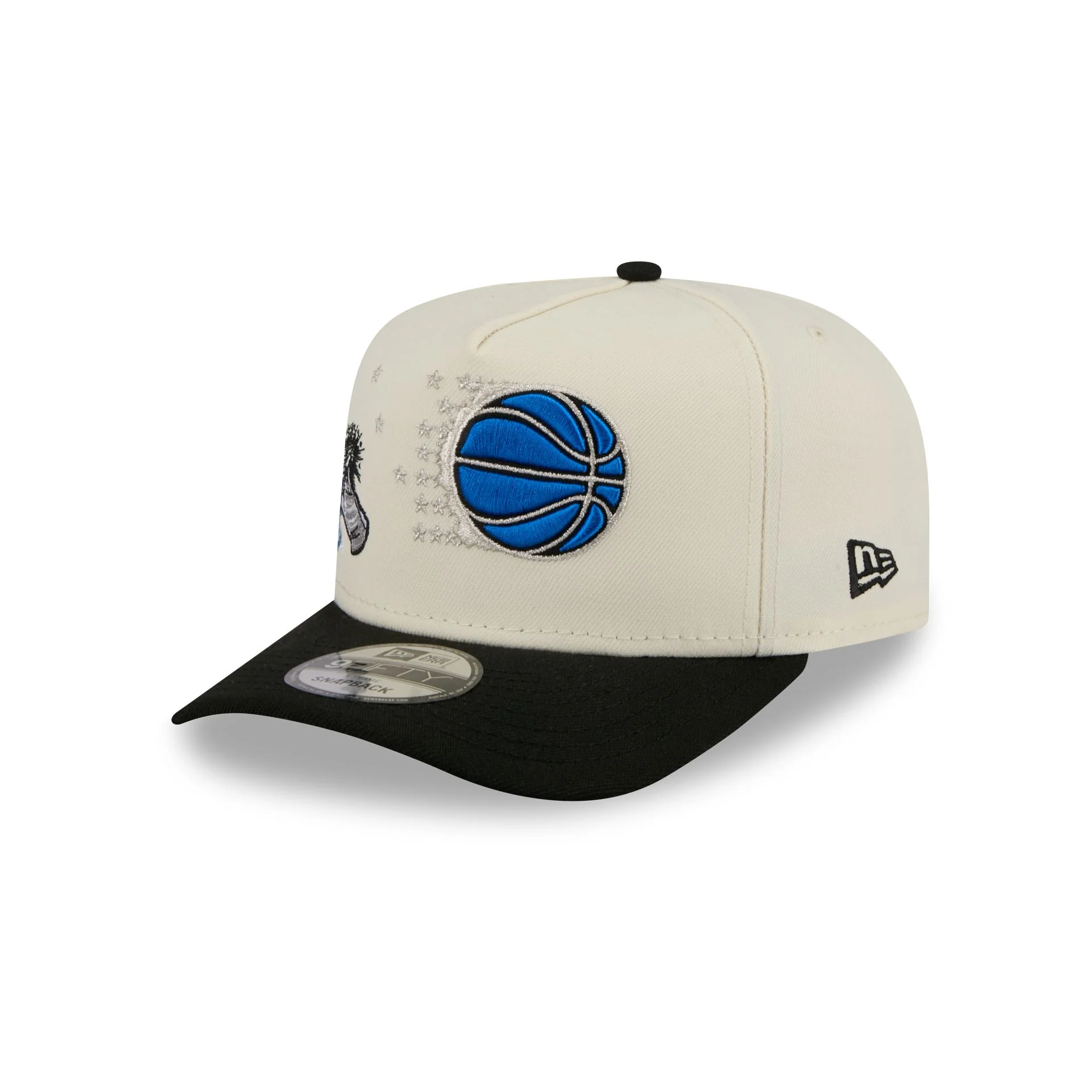 Orlando Magic 1989-1999 Hardwood Classics Chrome White 9FIFTY A-Frame Snapback Hat