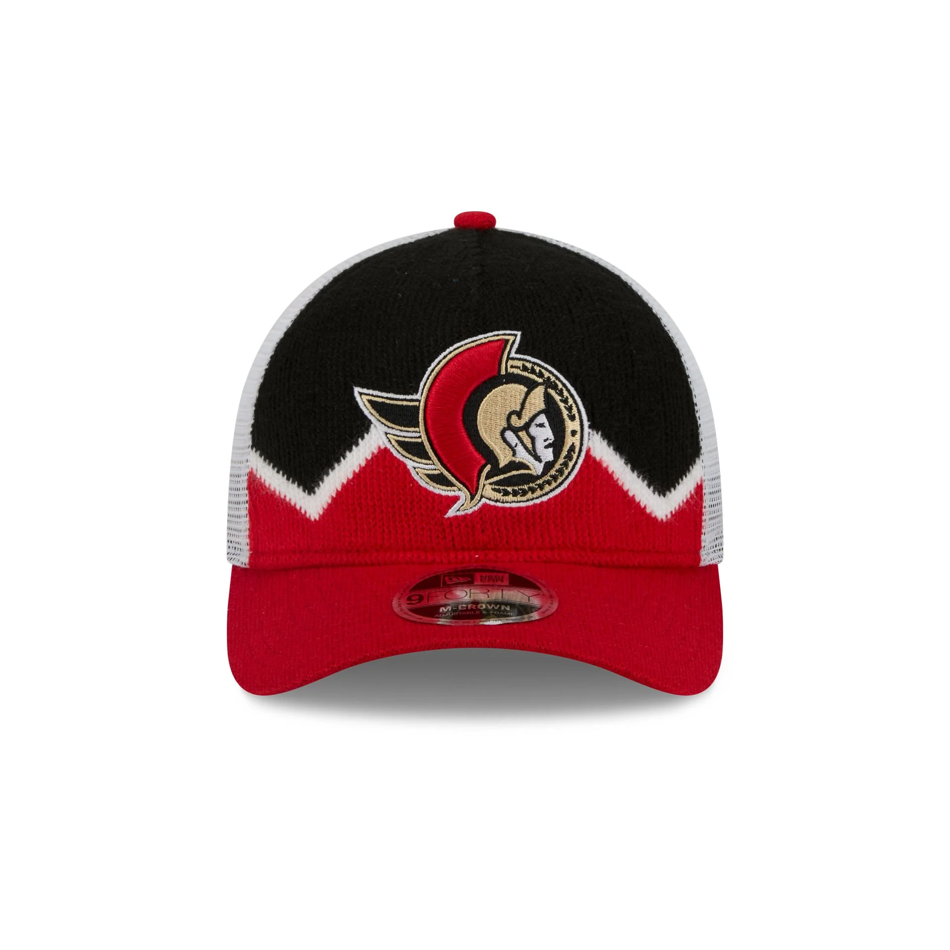 Ottawa Senators Sock 9FORTY M-Crown A-Frame Trucker Hat - Image 2