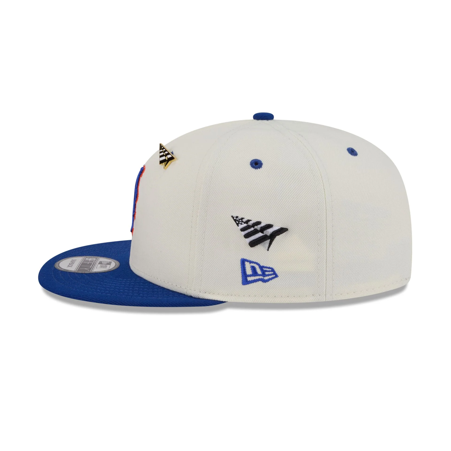 Paper Planes x New York Mets Chrome White 9FIFTY Snapback Hat - Image 4