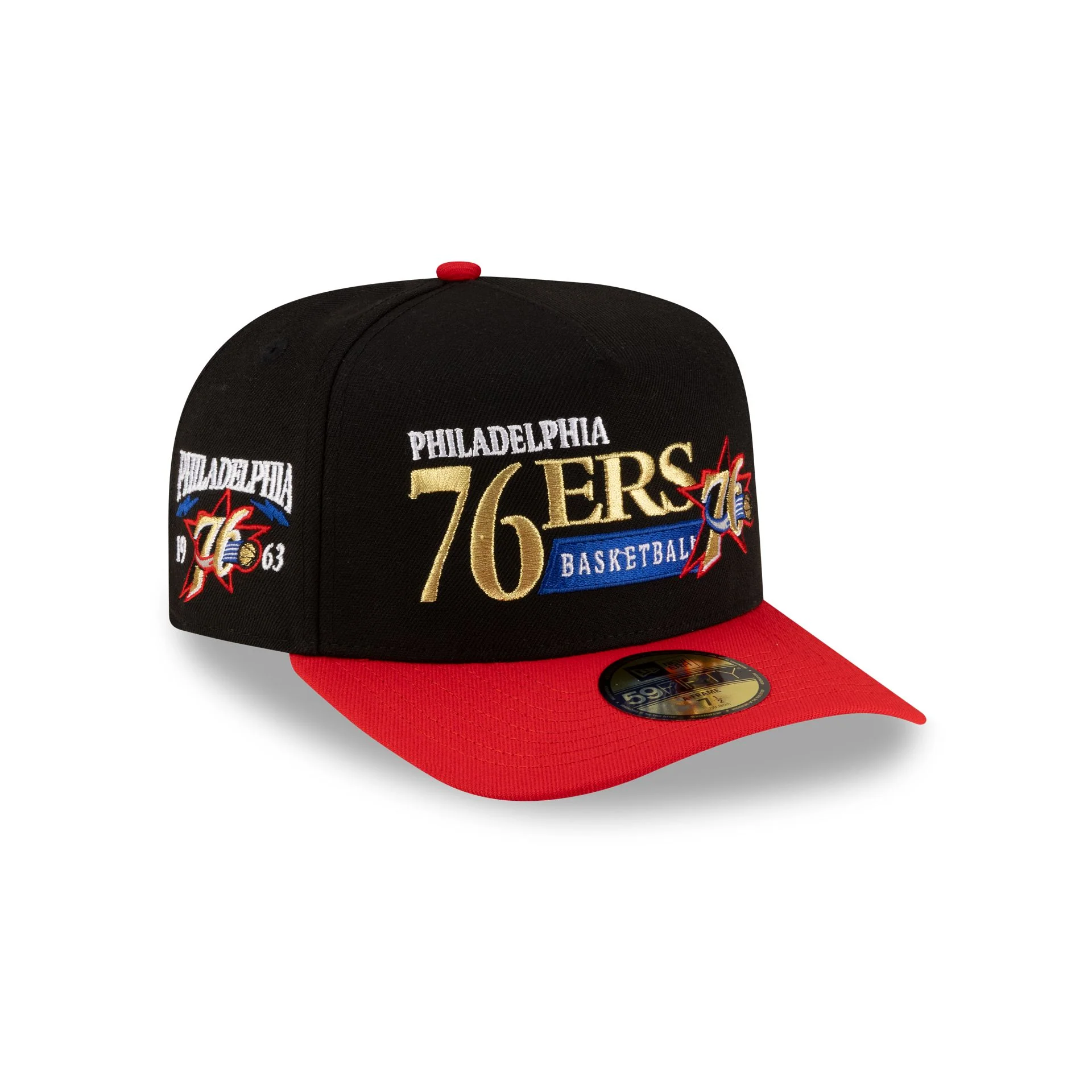 Philadelphia 76ers 1997-2009 Hardwood Classics Liner 59FIFTY A-Frame Fitted Hat