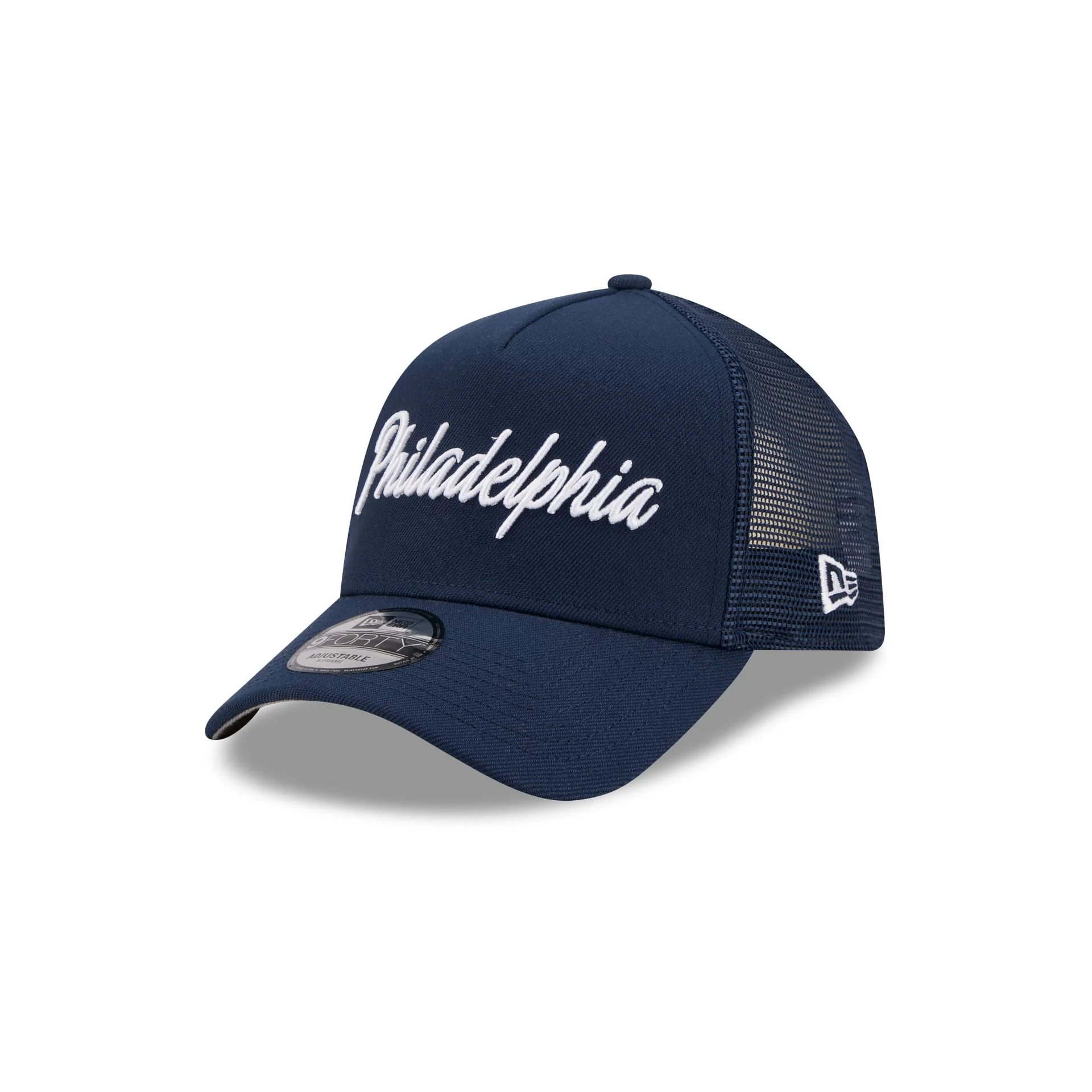 Philadelphia 76ers 2025 City Edition 9FORTY A-Frame Trucker Hat - Image 3