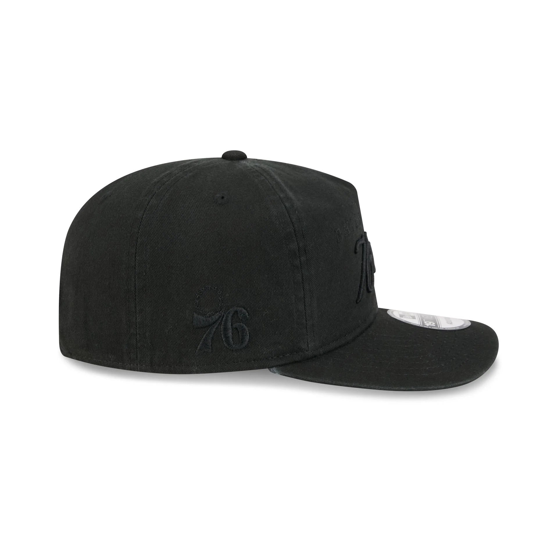 Philadelphia 76ers All Black Scripted 19TWENTY Adjustable Hat - Image 4