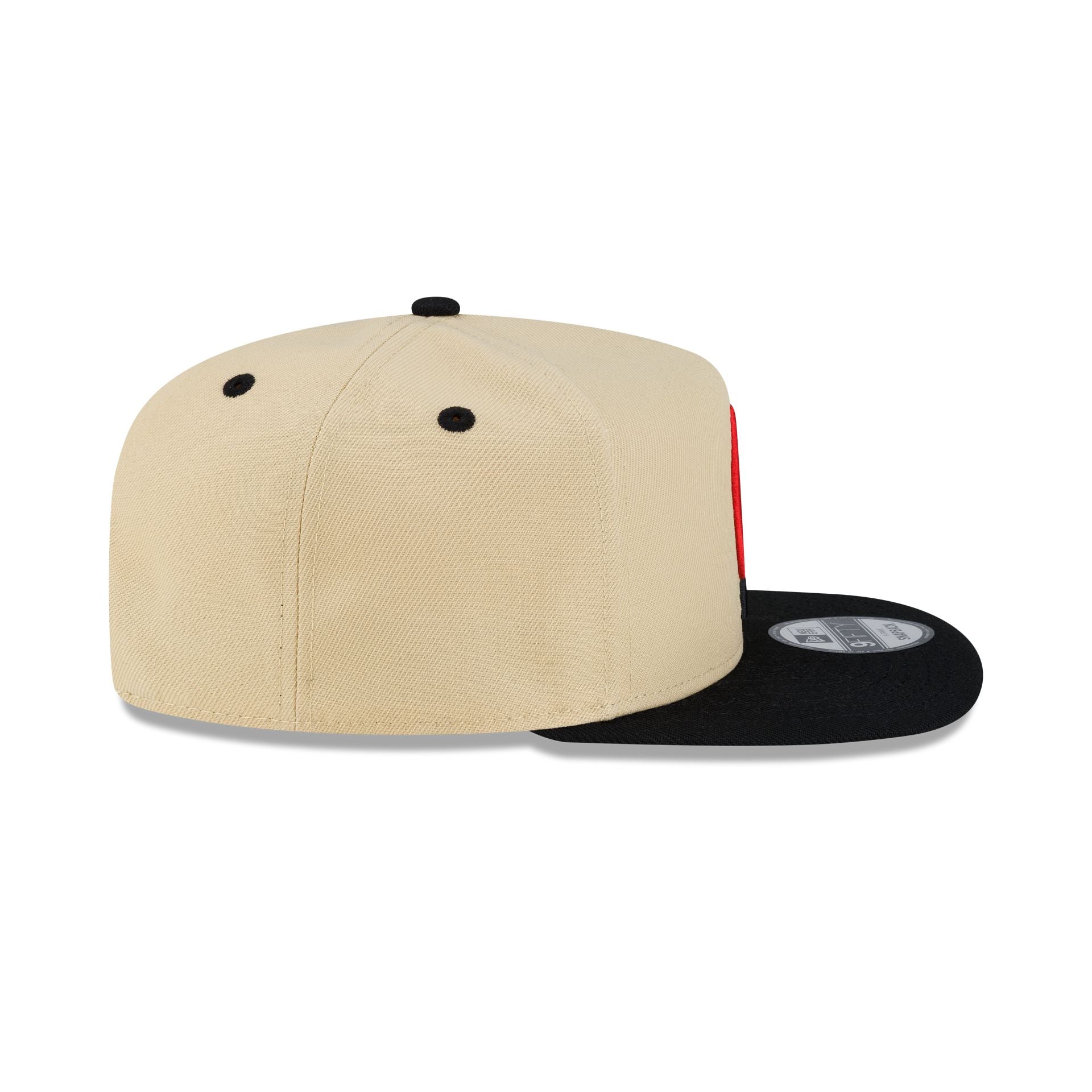 Philadelphia 76ers Hardwood Classics 2000s Gold 9FIFTY A-Frame Snapback Hat - Image 5