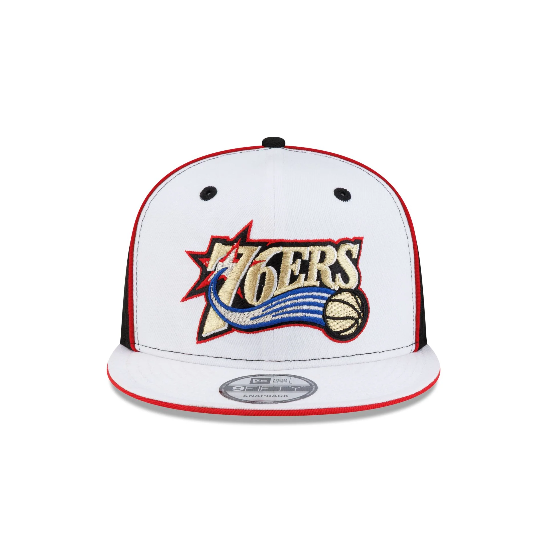 Philadelphia 76ers Hardwood Classics 2000s Optic White Flip 9FIFTY Snapback Hat - Image 2