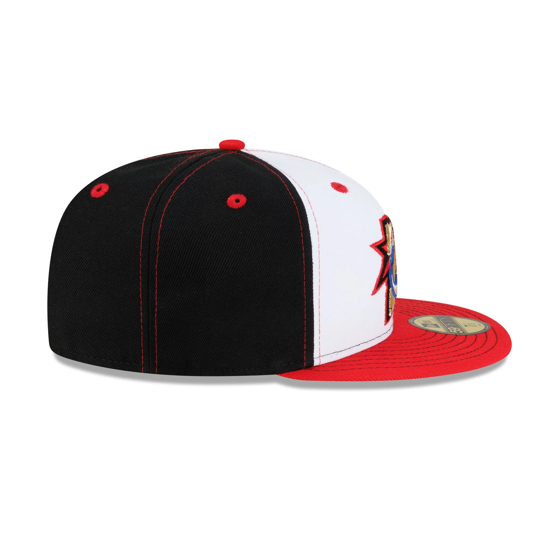 Philadelphia 76ers Hardwood Classics 2000s White Stitch 59FIFTY Fitted Hat - Image 5
