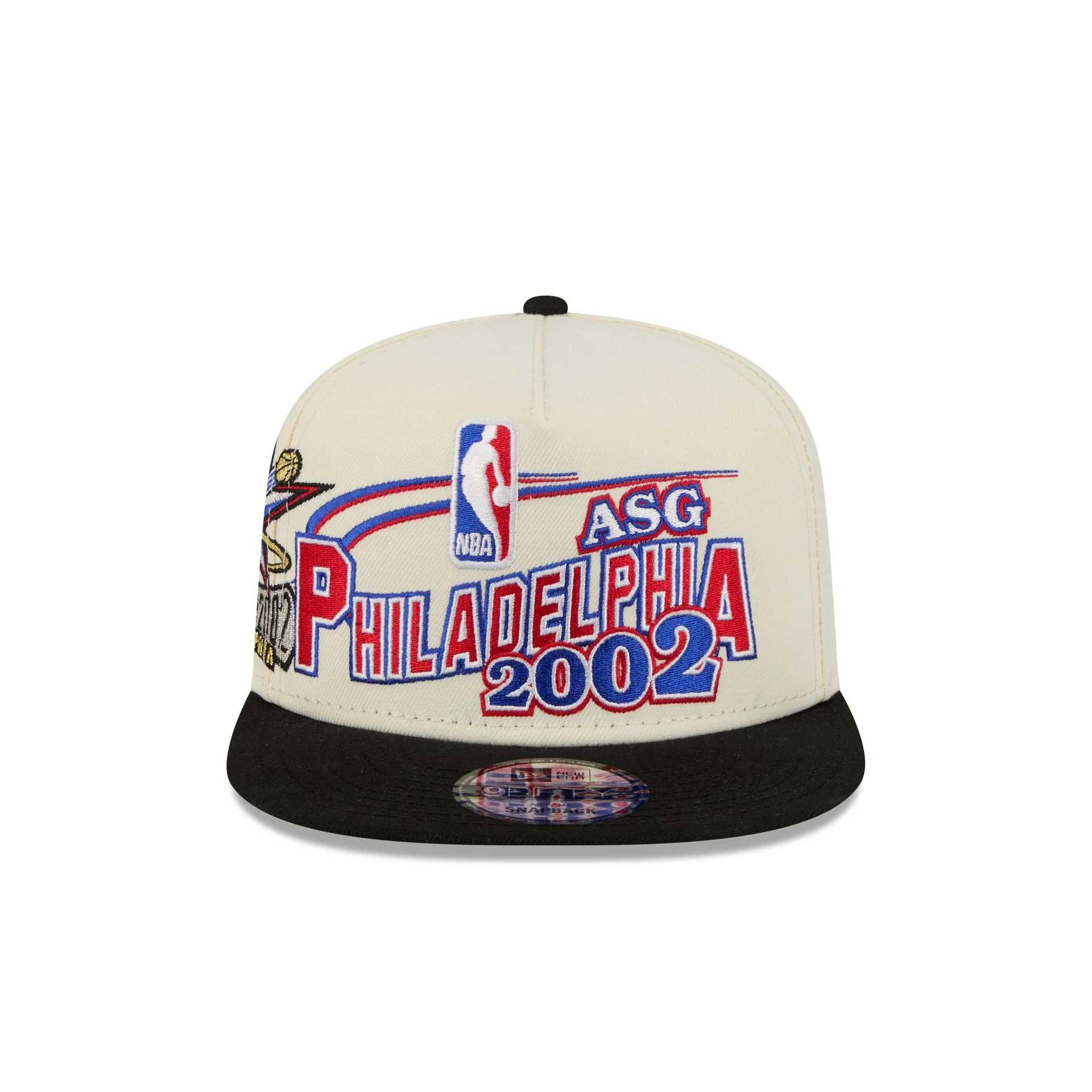 Philadelphia 76ers Hardwood Classics 2002 All-Star Game 9FIFTY A-Frame Snapback Hat - Image 2