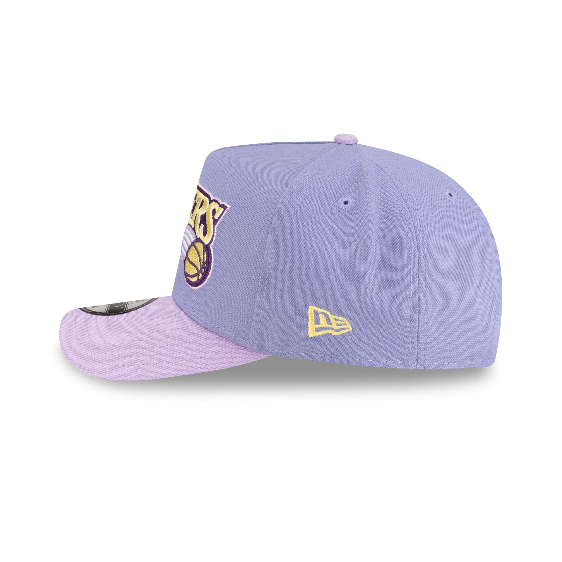 Philadelphia 76ers Hardwood Classics Lavender Purple 9FIFTY A-Frame Snapback Hat - Image 5