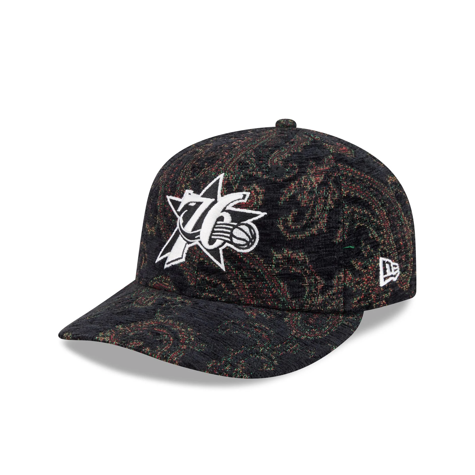 Philadelphia 76ers Three Looms Jacquard Chenille 59FIFTY Fitted Hat