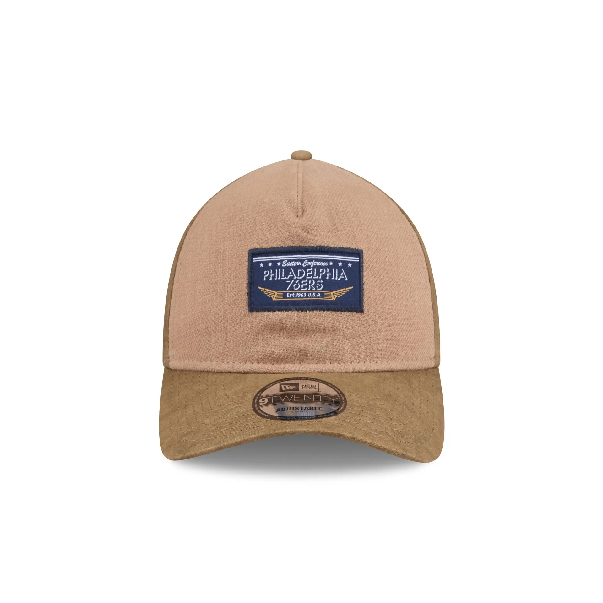 Philadelphia 76ers Utility Linen 9TWENTY A-Frame Adjustable Hat - Image 2