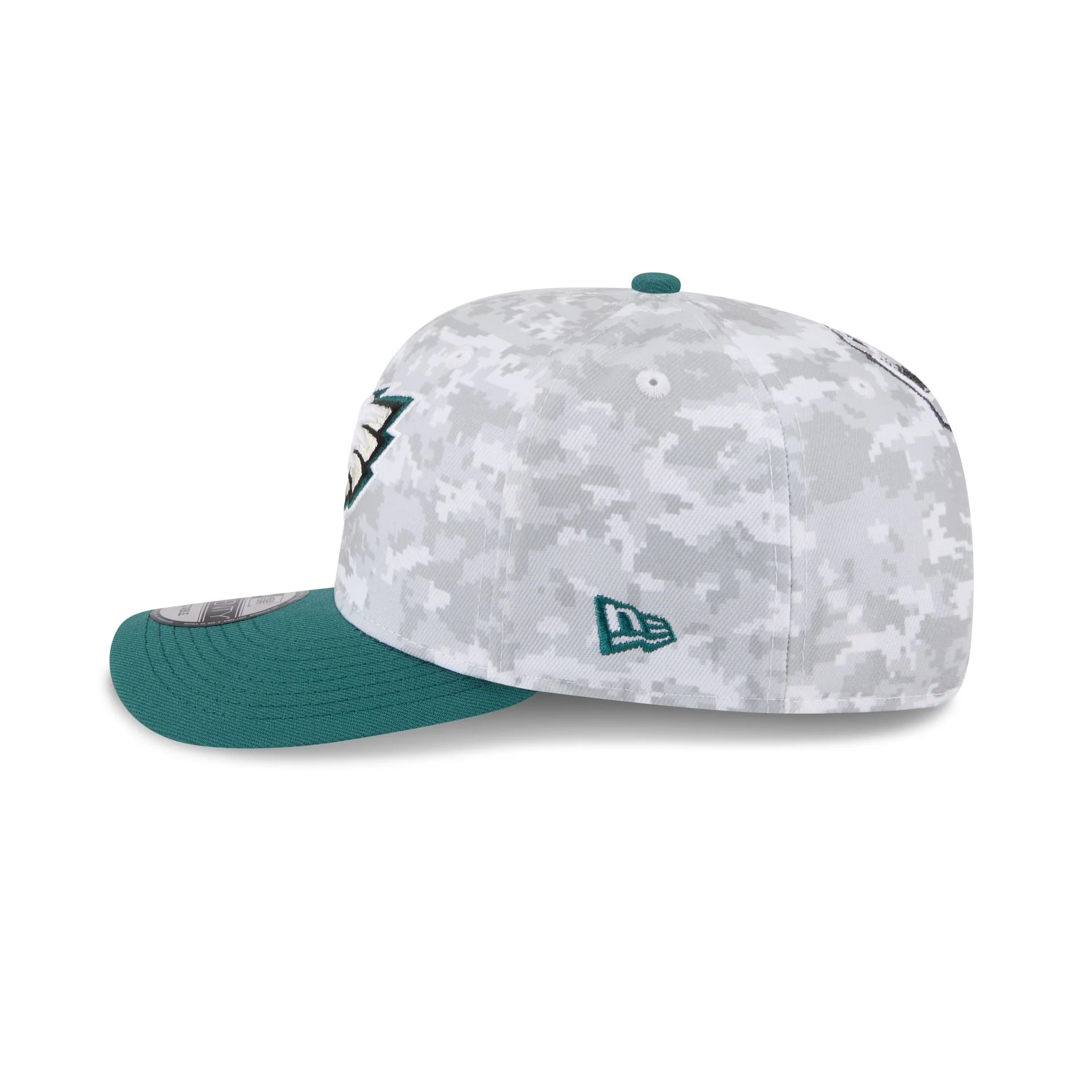 Philadelphia Eagles 2025 Salute to Service Fan Gear 9SEVENTY Stretch-Snap Hat - Image 5