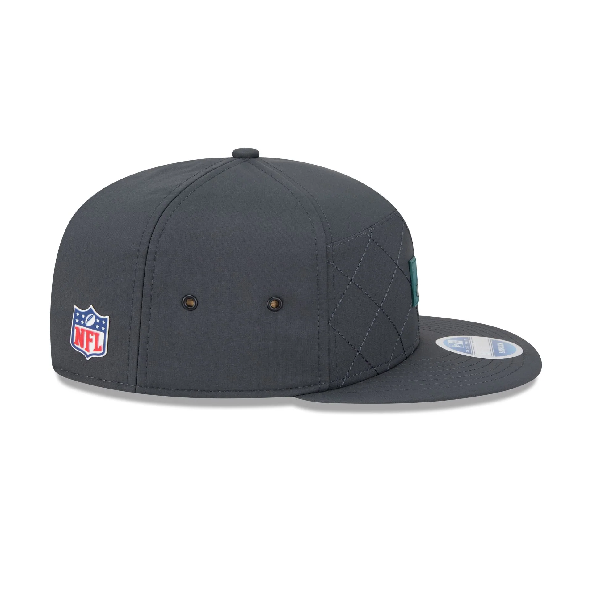 Philadelphia Eagles 2025 Sideline Cold Weather Steel Clouds Split Panel 9FIFTY Snapback Hat - Image 5
