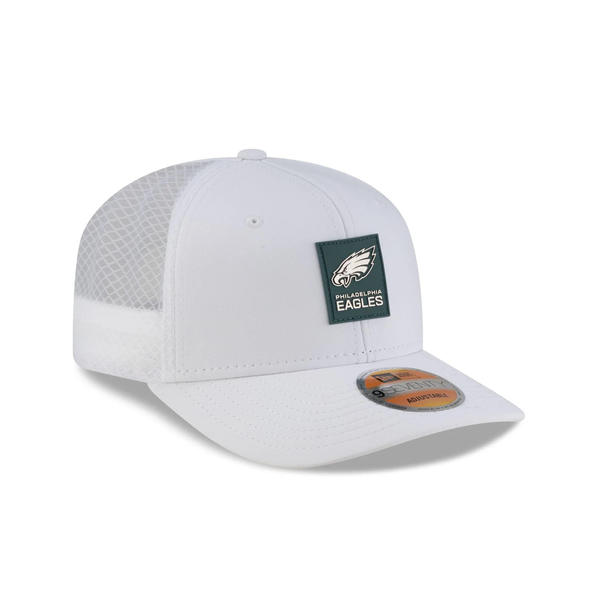 Philadelphia Eagles 2025 Sideline Hot Weather White 9SEVENTY Trucker Hat - Image 3