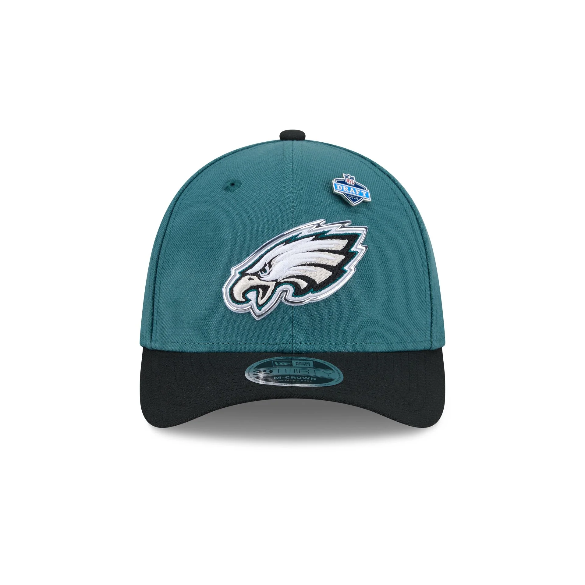 Philadelphia Eagles 2026 Draft 39THIRTY M-Crown Stretch Fit Hat - Image 2