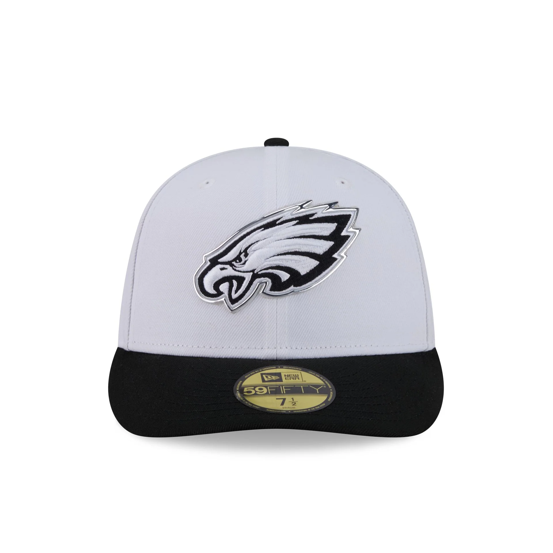 Philadelphia Eagles 2026 Draft Black and White 59FIFTY Fitted Hat - Image 2