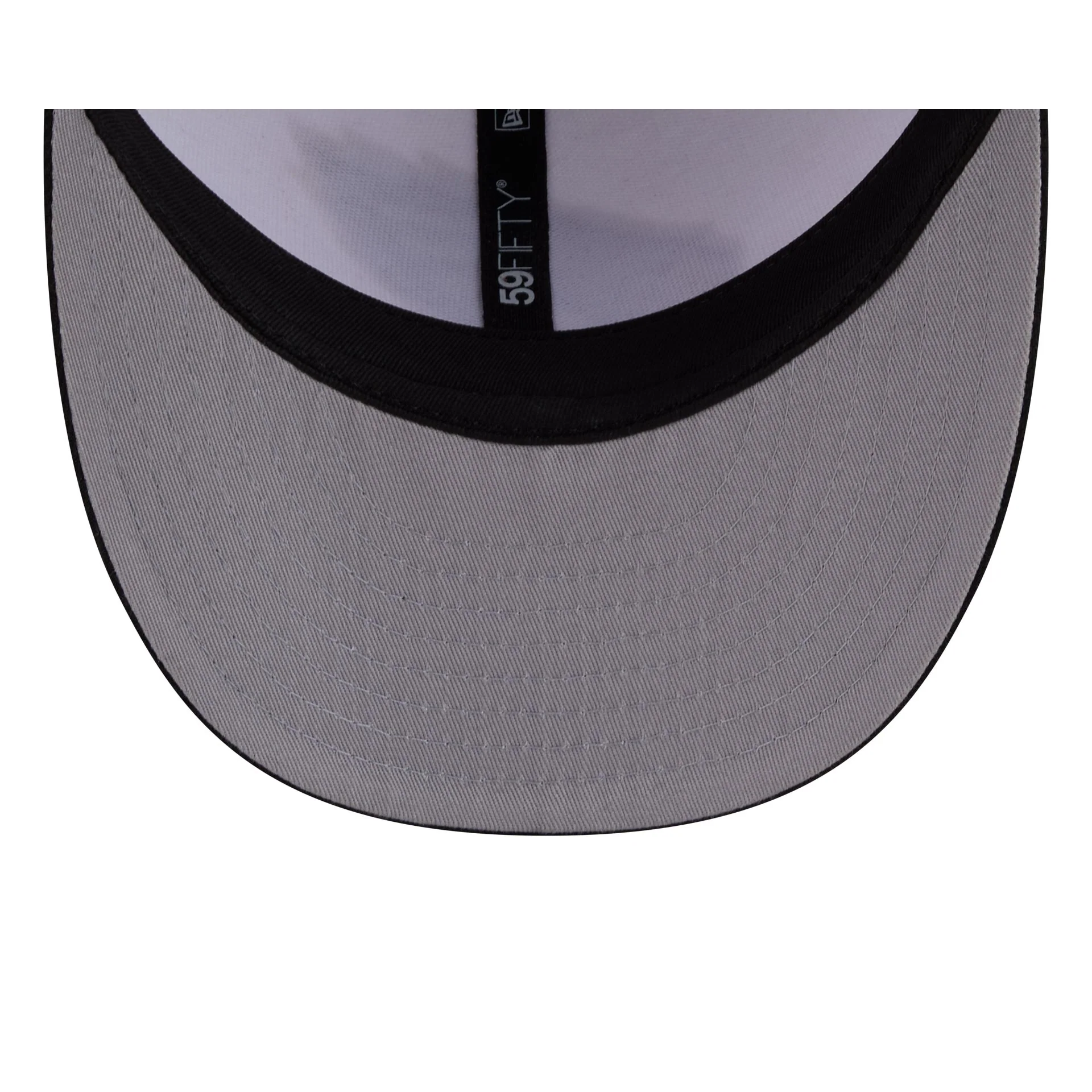 Philadelphia Eagles 2026 Draft Black and White 59FIFTY Fitted Hat - Image 7