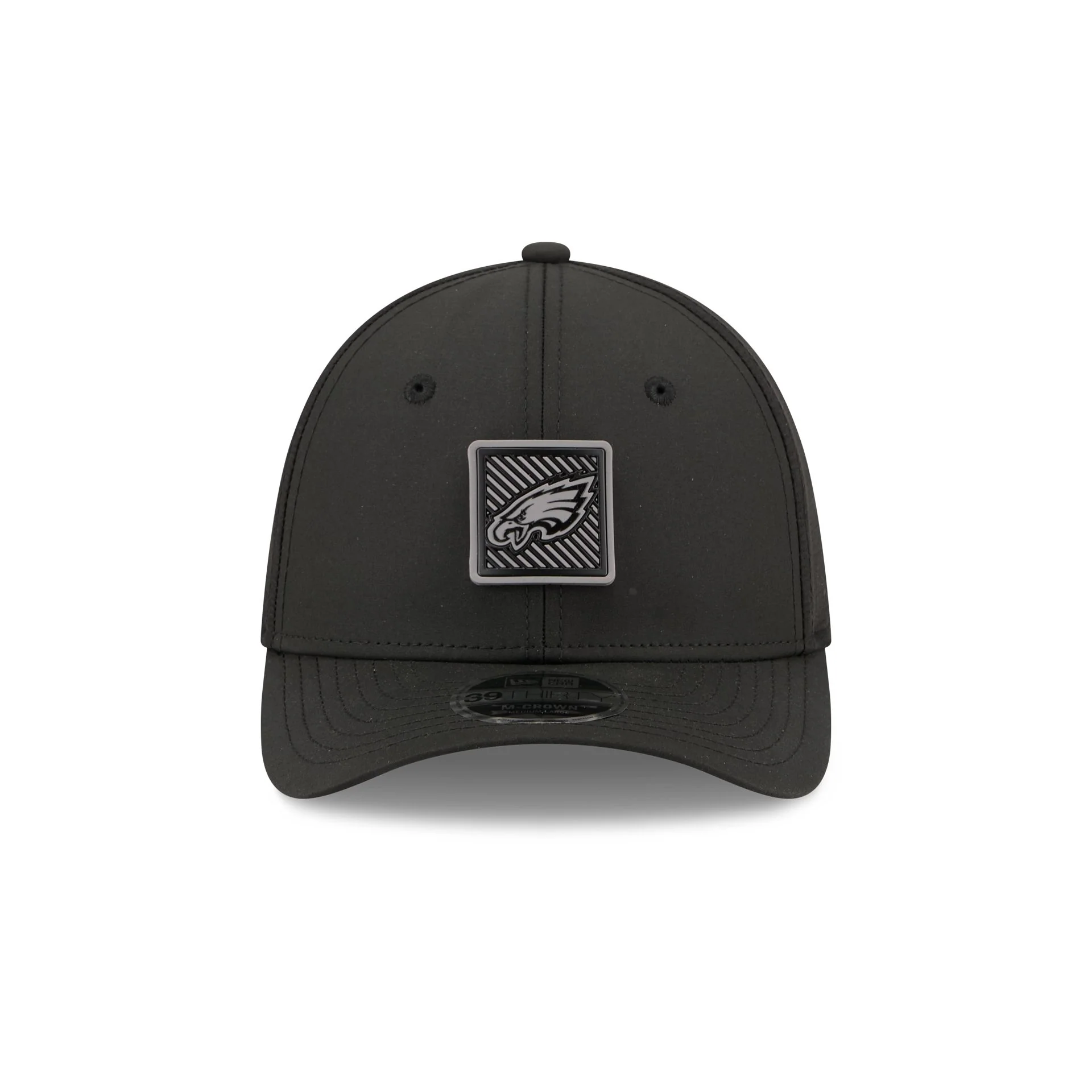 Philadelphia Eagles 2026 Training Black 39THIRTY M-Crown Stretch-Fit Hat - Image 2