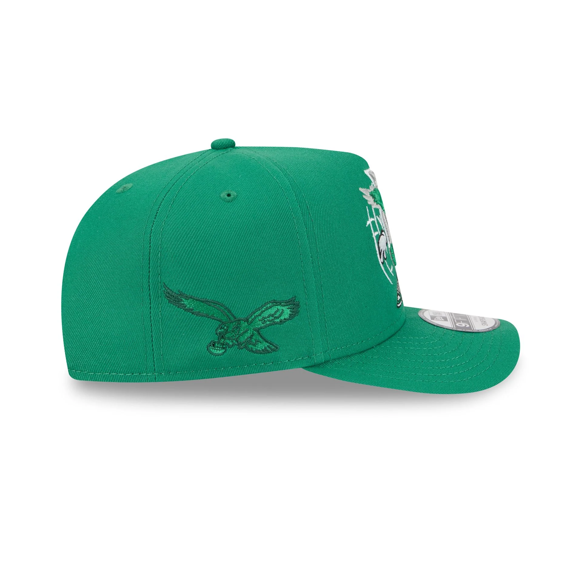 Philadelphia Eagles Cartoon 9FIFTY A-Frame Snapback Hat - Image 4