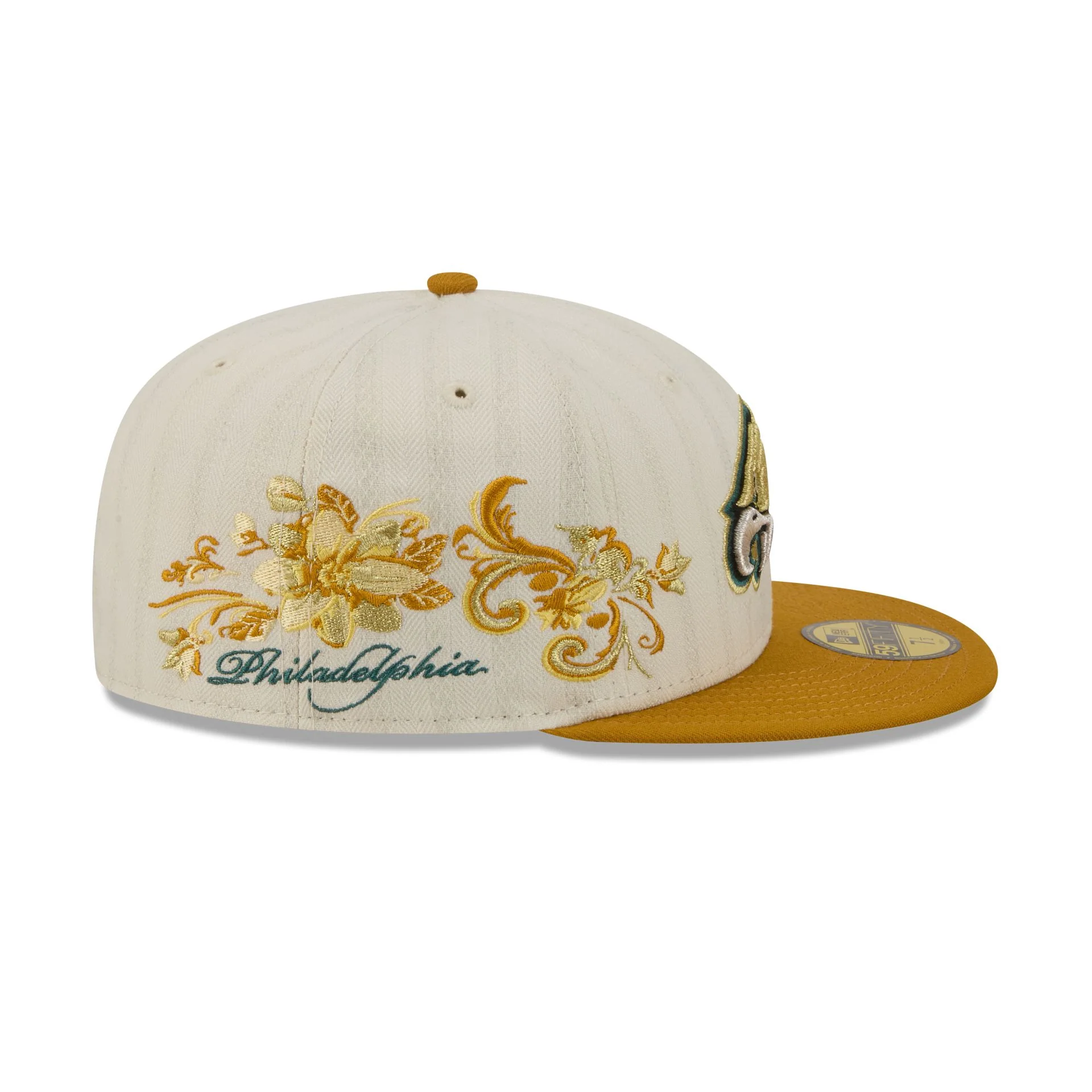 Philadelphia Eagles Chrome Herringbone 59FIFTY Fitted Hat - Image 4