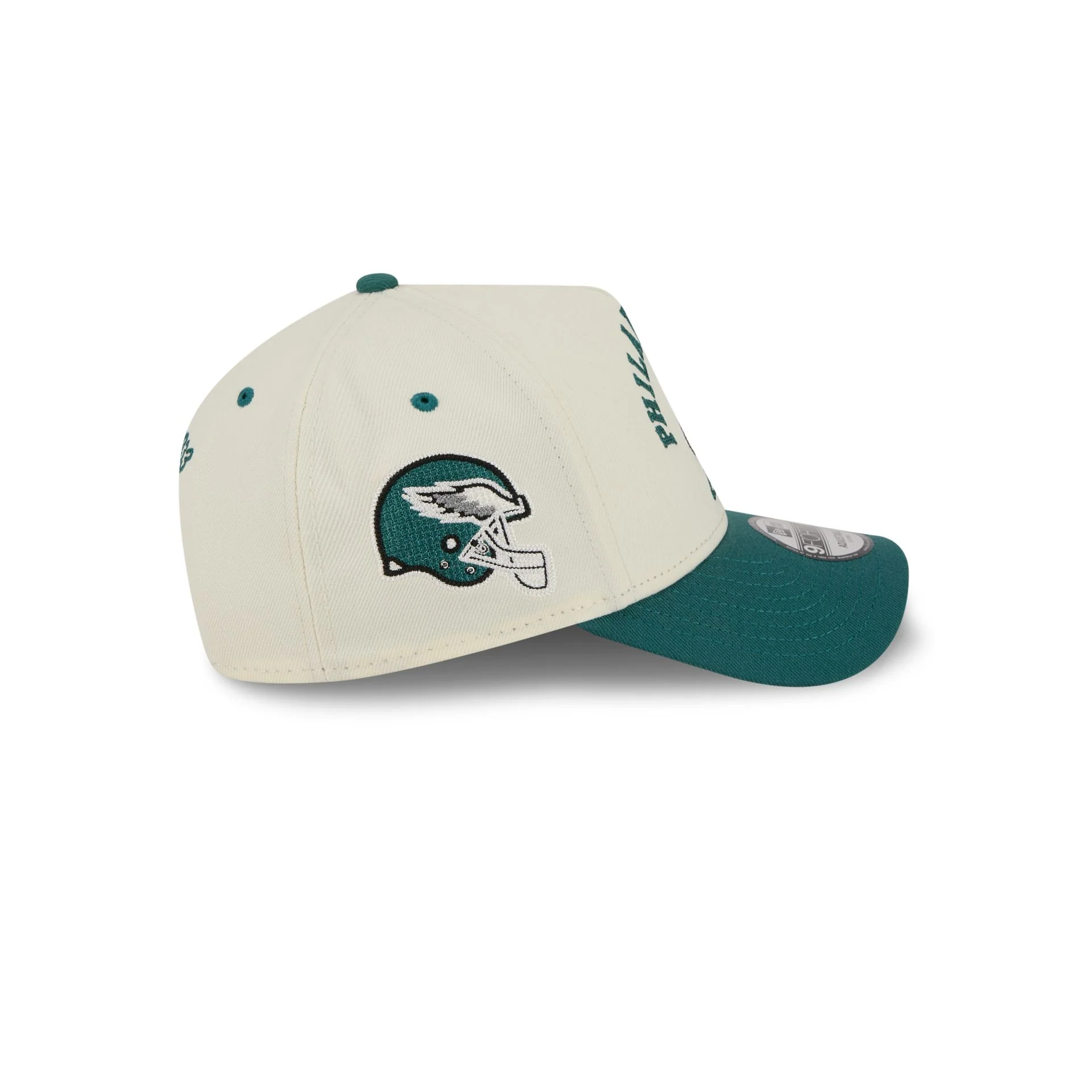 Philadelphia Eagles Chrome White Arched 9FORTY A-Frame Snapback Hat - Image 4