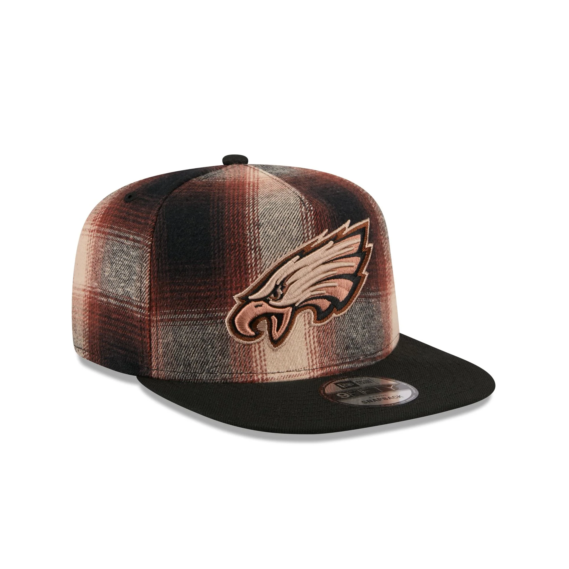 Philadelphia Eagles Grunge Plaid 9FIFTY A-Frame Adjustable Hat - Image 3
