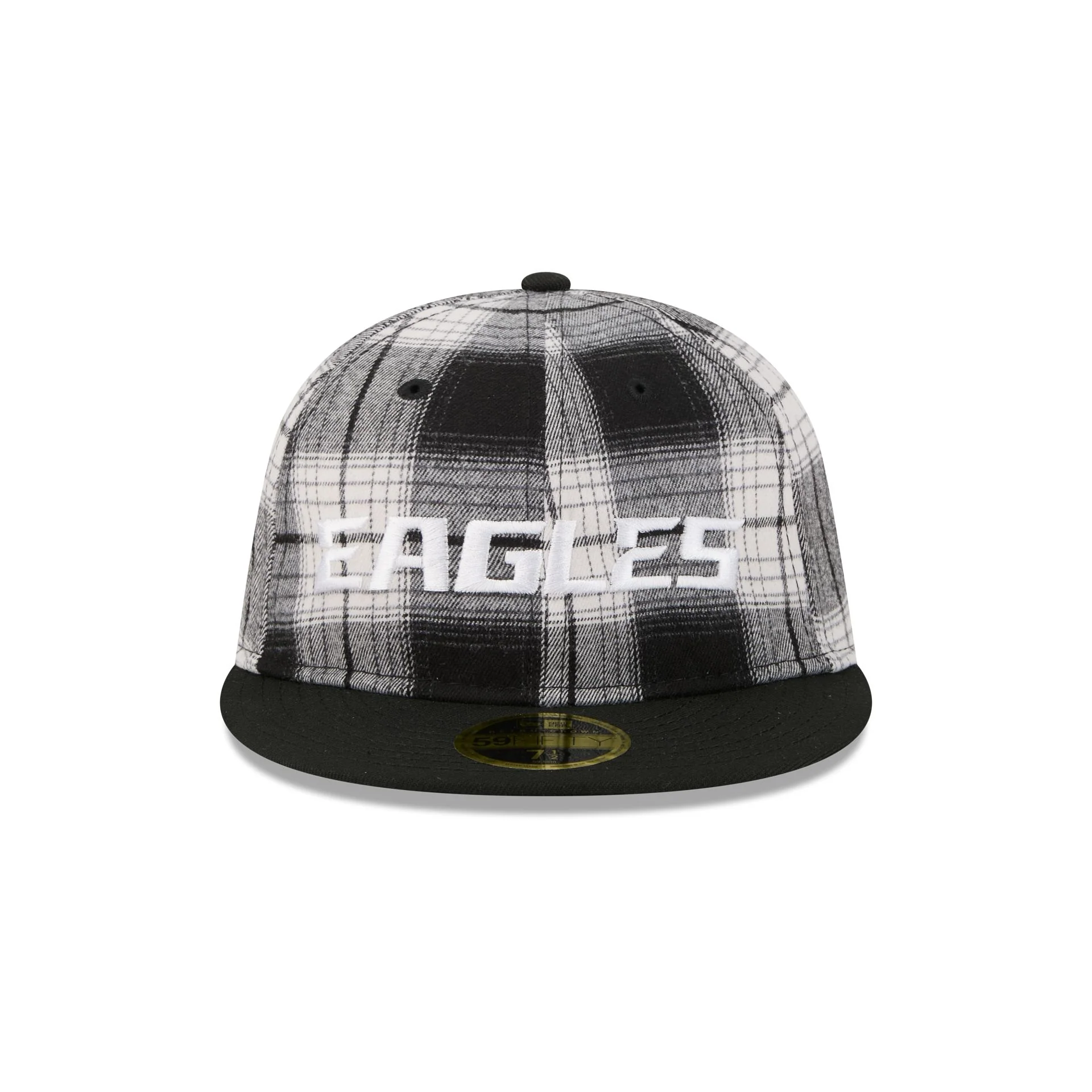 Philadelphia Eagles Grunge Plaid Retro Crown 59FIFTY Fitted Hat - Image 2