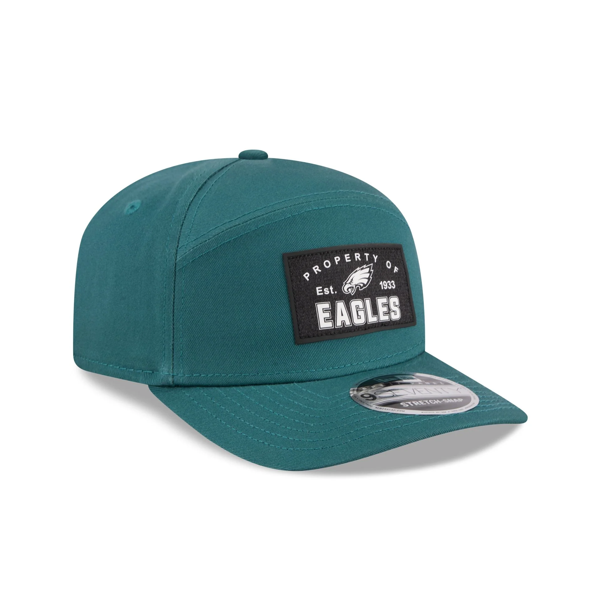 Philadelphia Eagles Property of Patch Split Panel 9SEVENTY Stretch-Snap Hat - Image 3