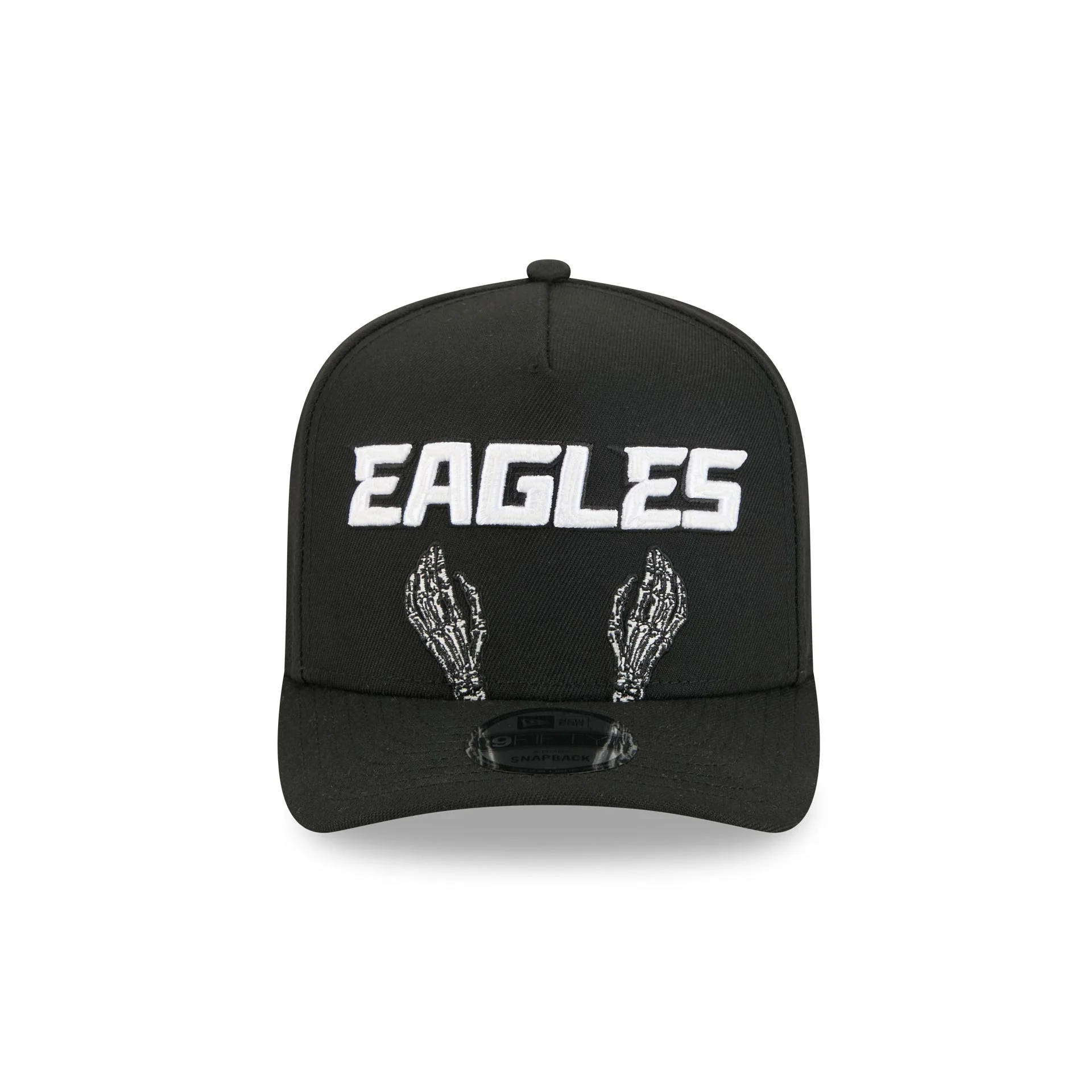 Philadelphia Eagles Skeletal Script 9FIFTY A-Frame Snapback Hat - Image 3