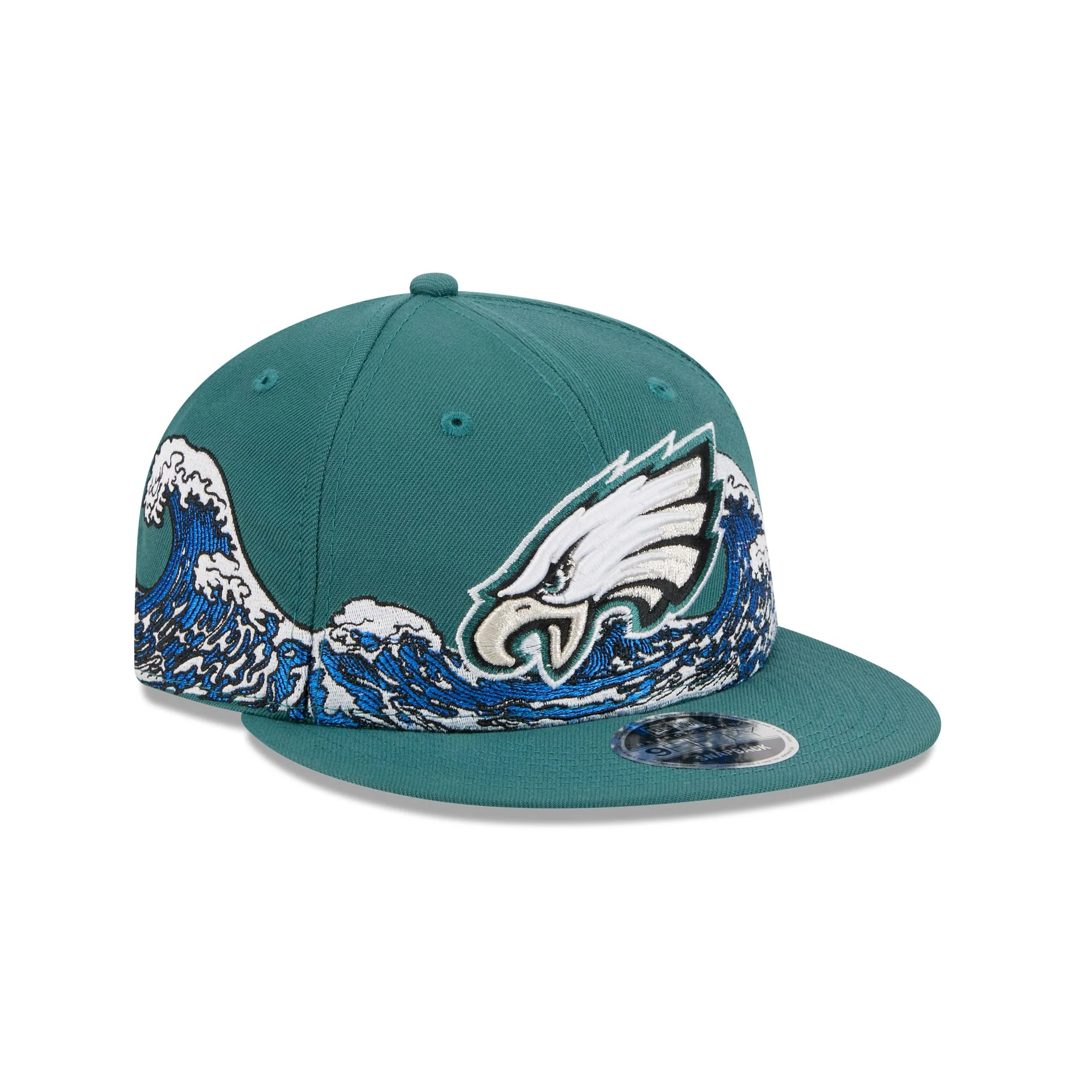 Philadelphia Eagles Tidal Flow Retro Crown 9FIFTY Adjustable Hat - Image 3