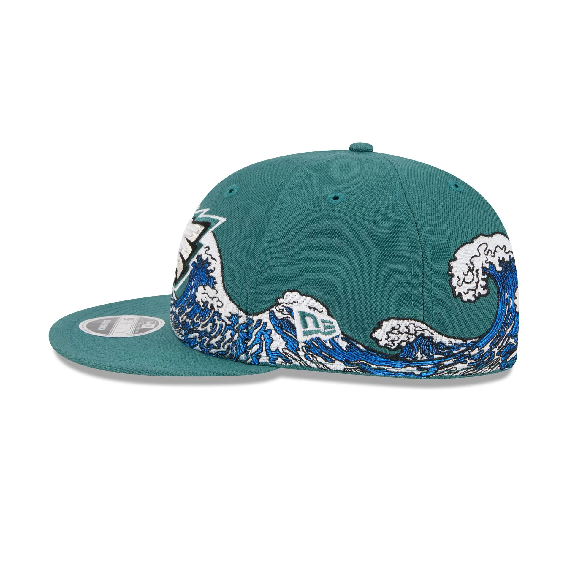 Philadelphia Eagles Tidal Flow Retro Crown 9FIFTY Adjustable Hat - Image 4