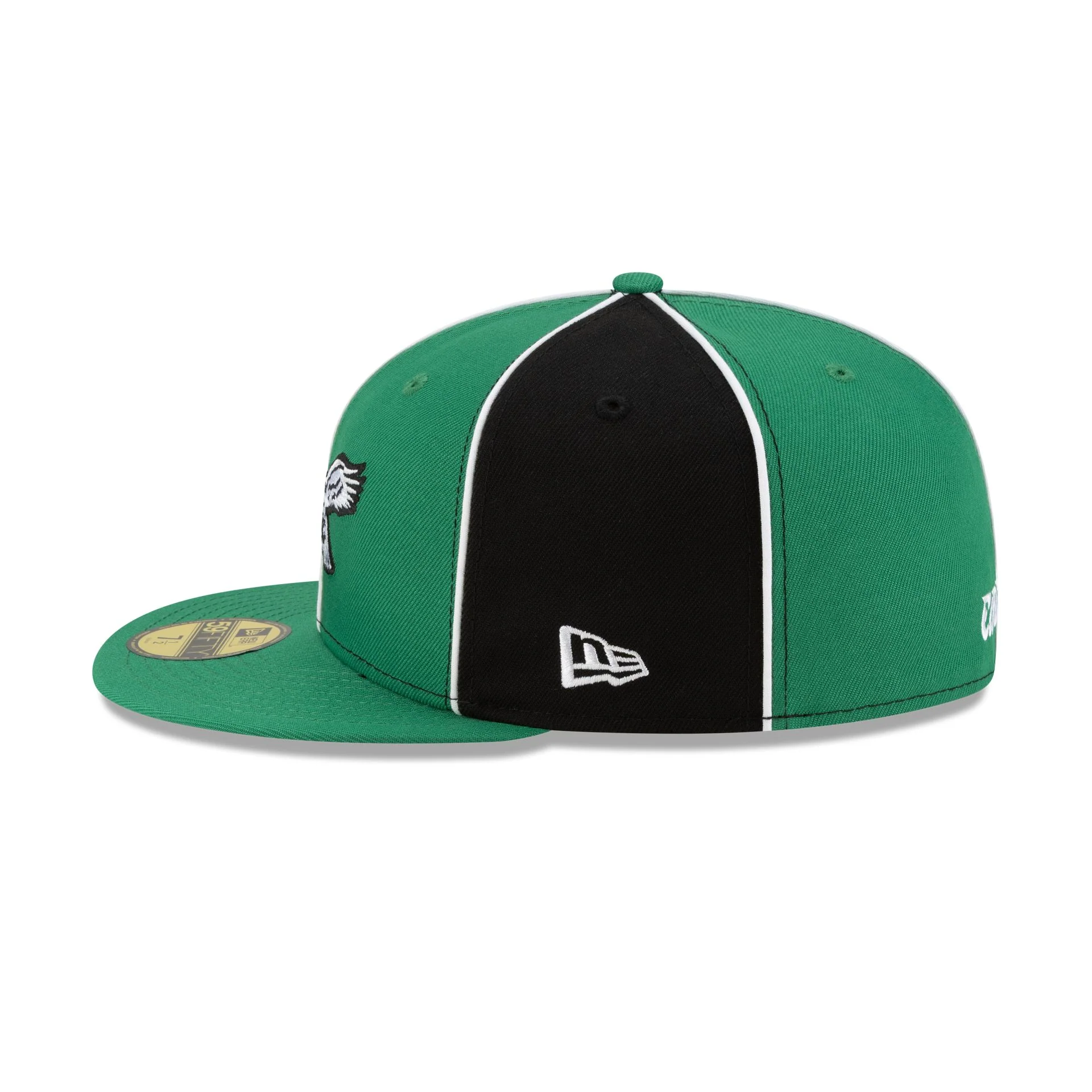 Philadelphia Eagles Two-Tone Pinwheel 59FIFTY Fitted Hat - Image 5