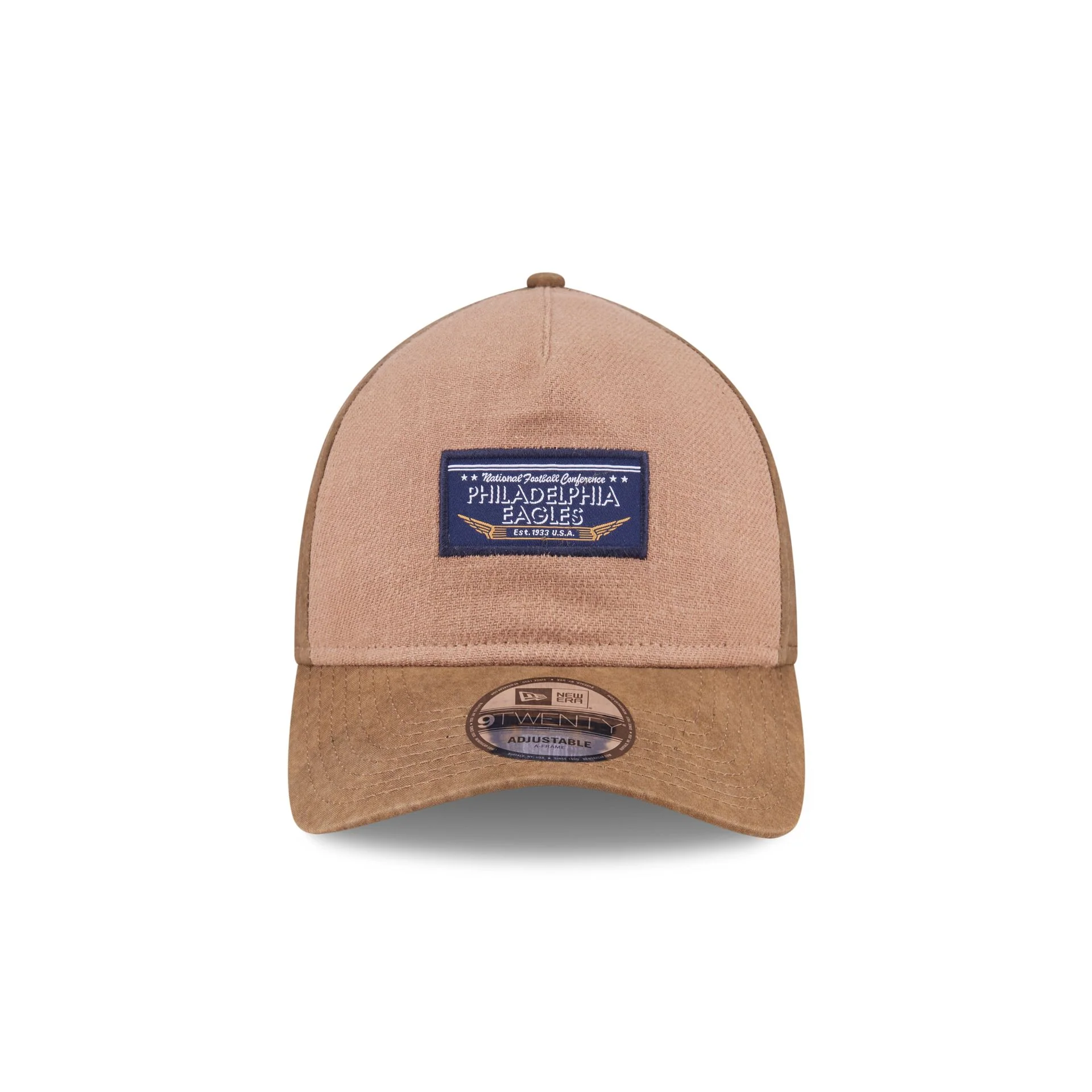 Philadelphia Eagles Utility Linen 9TWENTY A-Frame Adjustable Hat - Image 2
