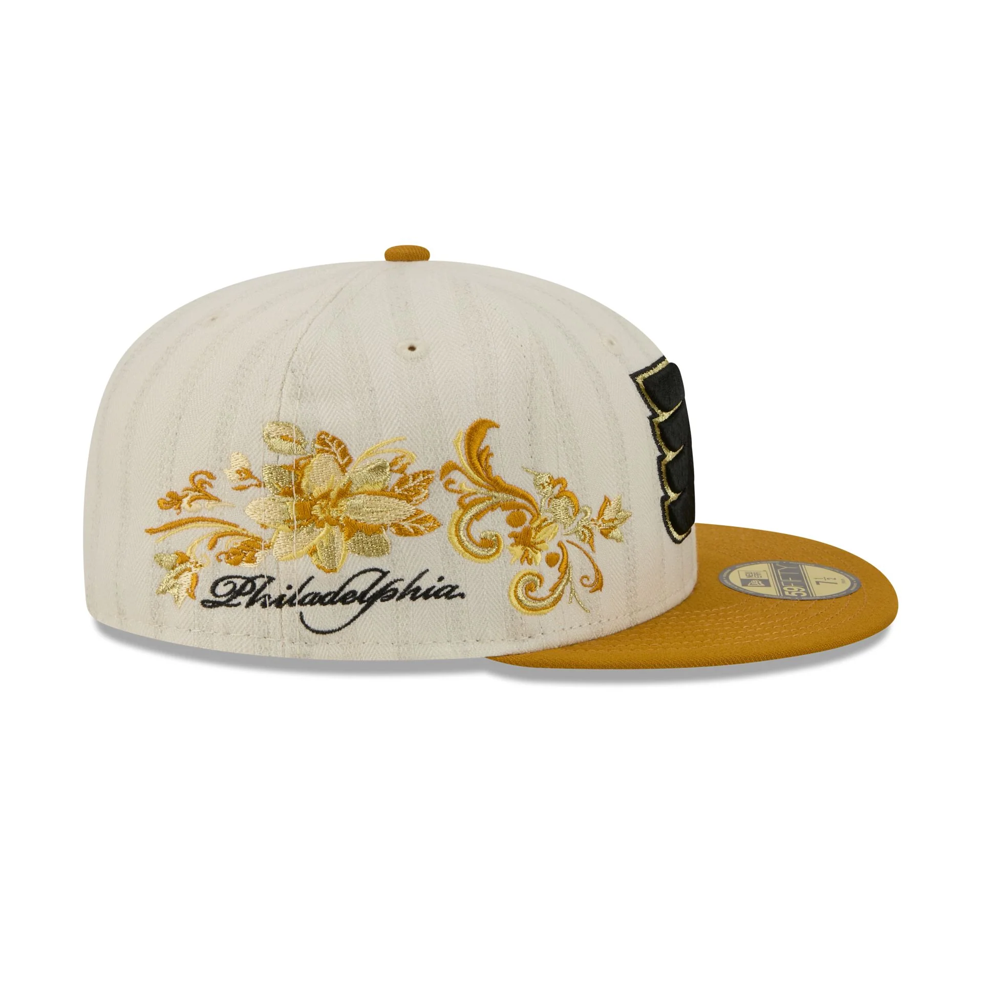 Philadelphia Flyers Chrome Herringbone 59FIFTY Fitted Hat - Image 4