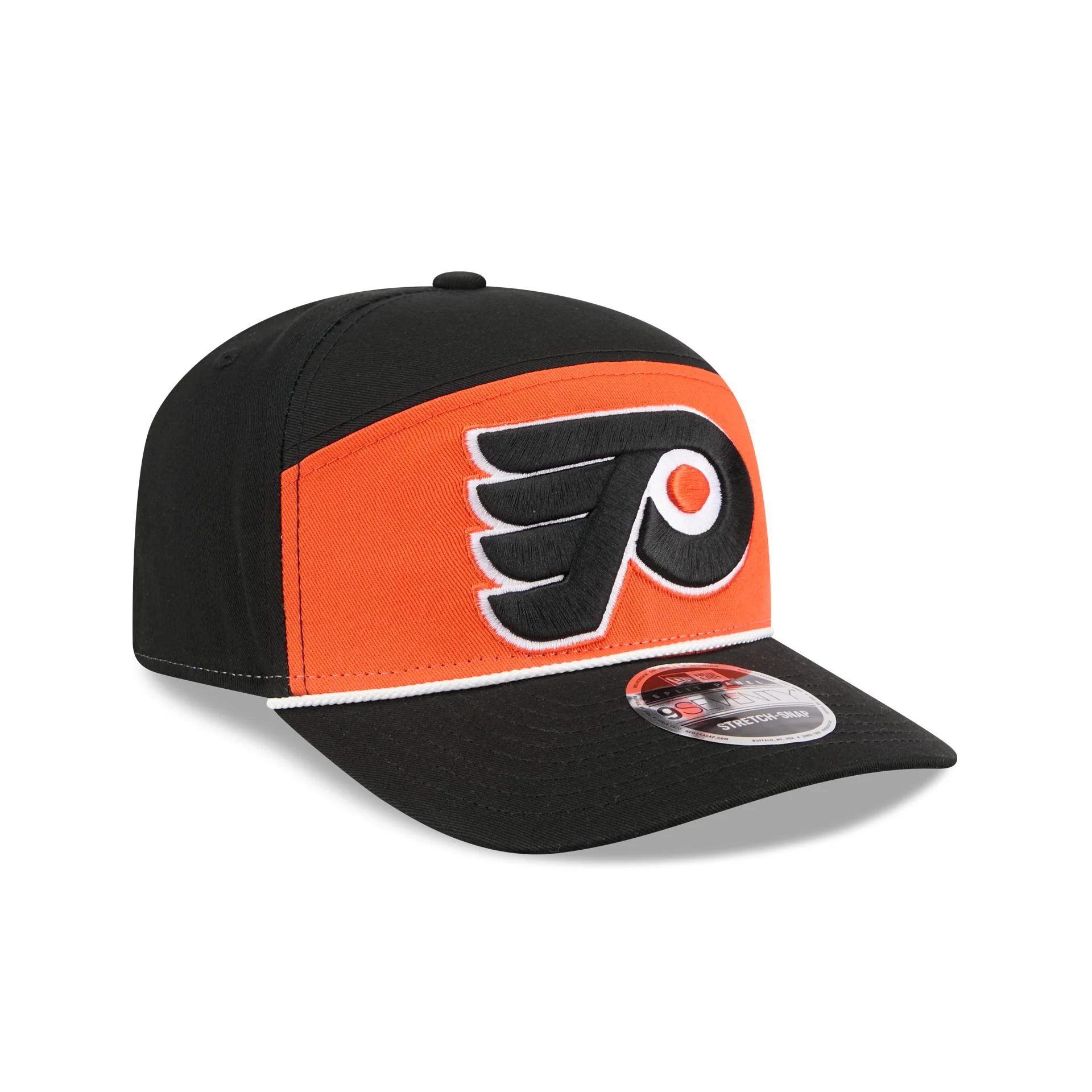Philadelphia Flyers Split Panel 9SEVENTY Stretch-Snap Hat - Image 3