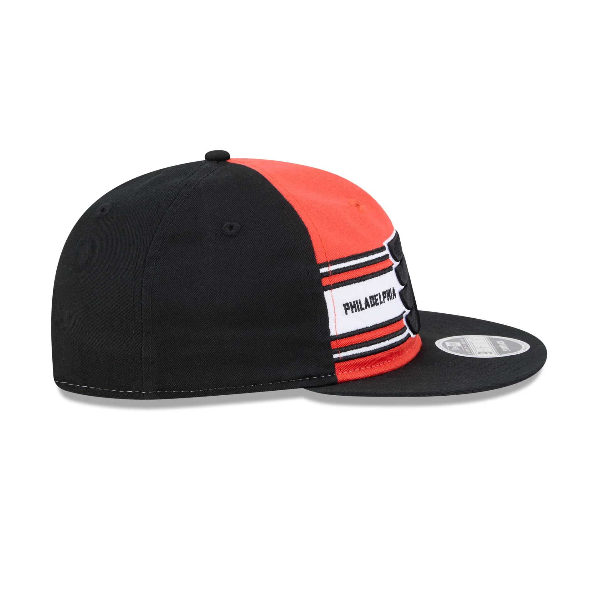 Philadelphia Flyers Team Stripes Retro Crown 9FIFTY Snapback Hat - Image 5