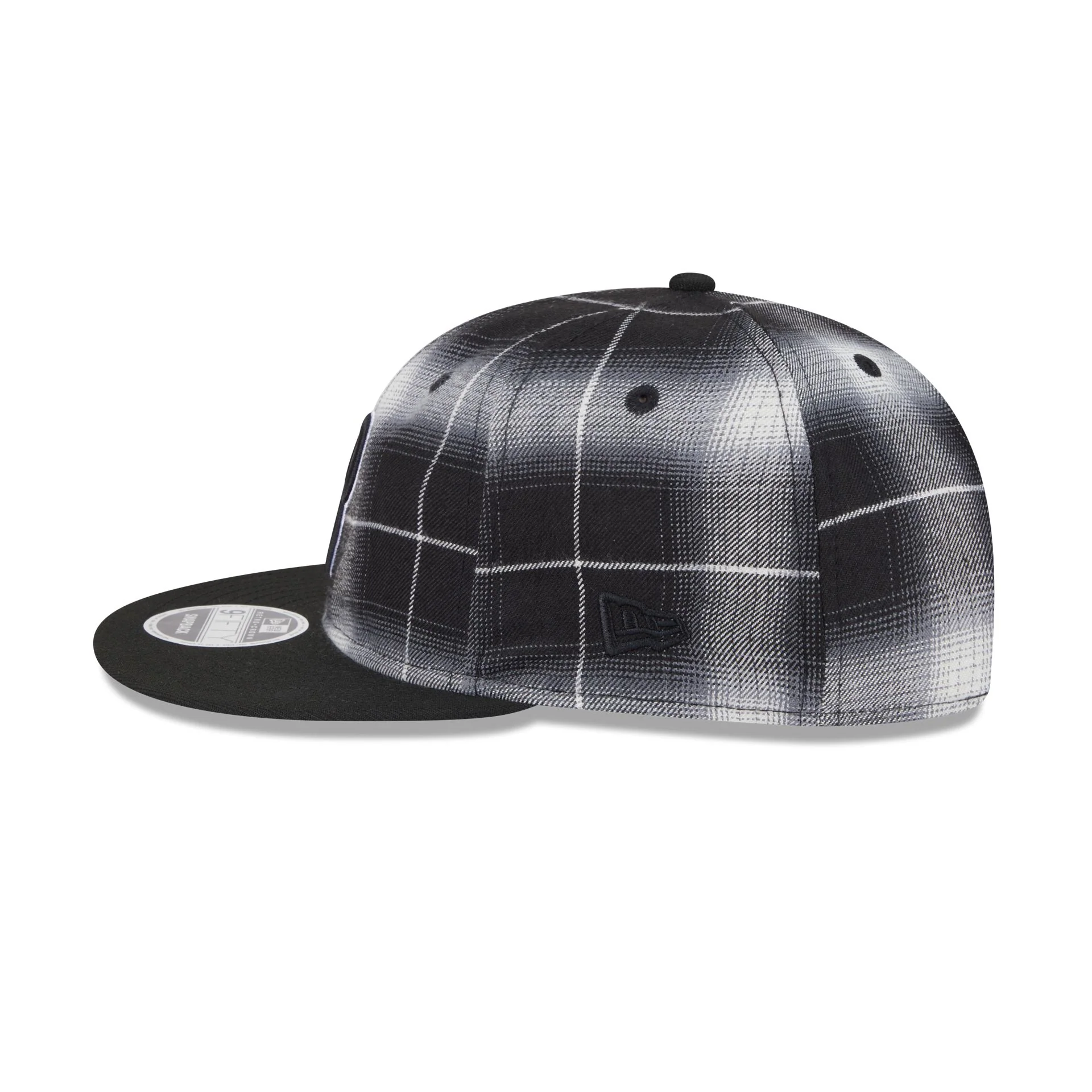 Philadelphia Phillies Black and White Plaid Retro Crown 9FIFTY Snapback Hat - Image 4