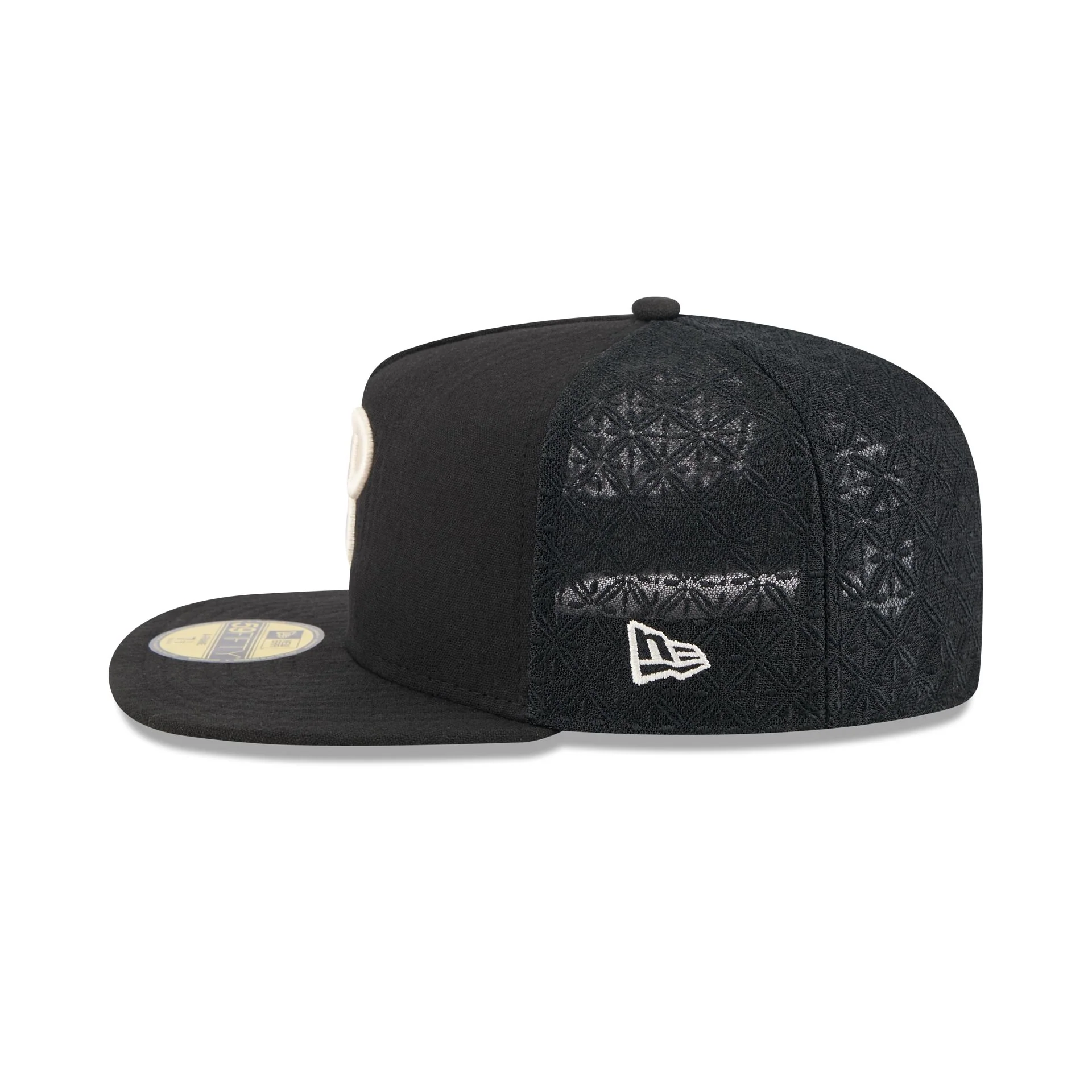 Philadelphia Phillies Black Mesh 59FIFTY A-Frame Fitted Hat - Image 4