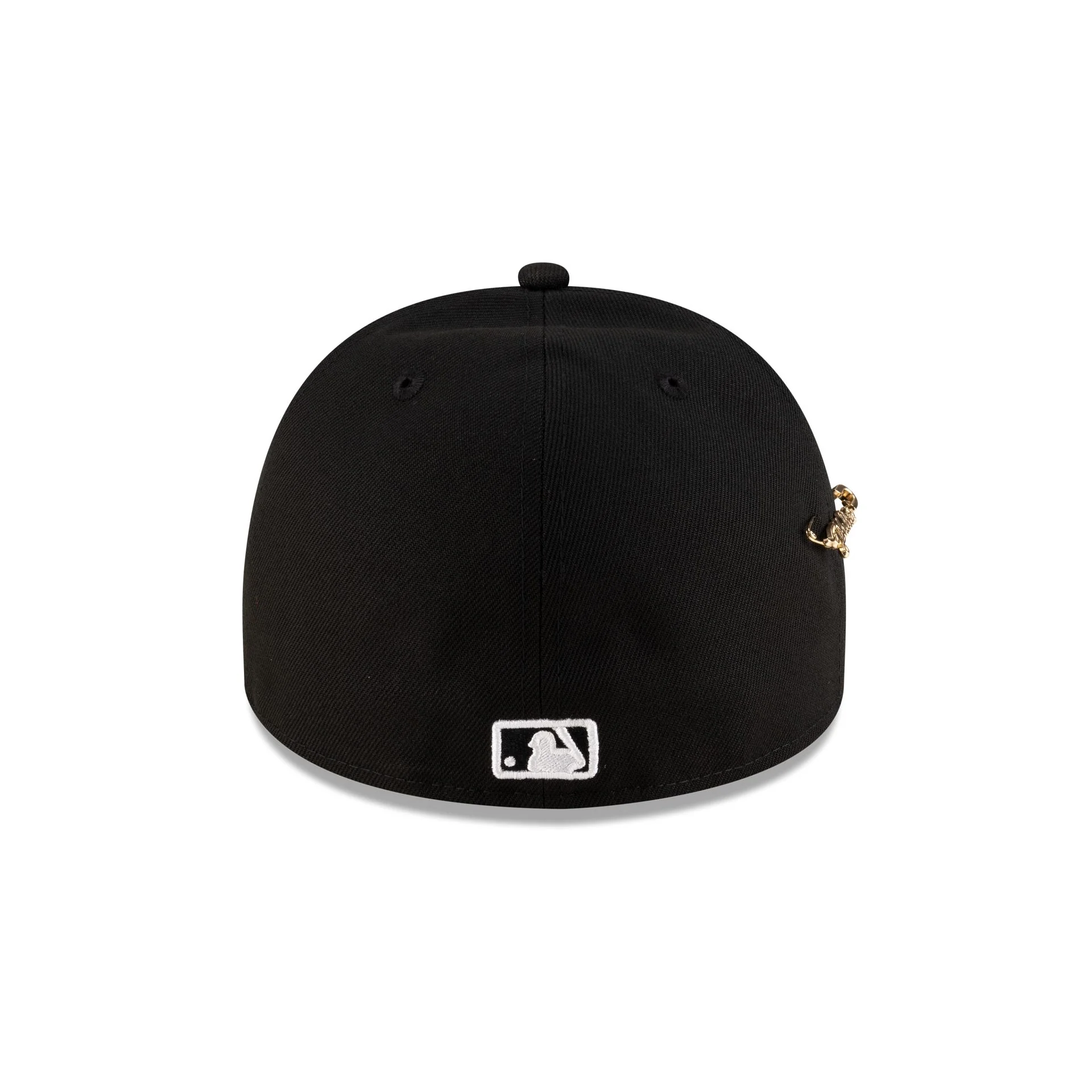 Philadelphia Phillies Black Script Safety Pin 59FIFTY A-Frame Fitted Hat - Image 6